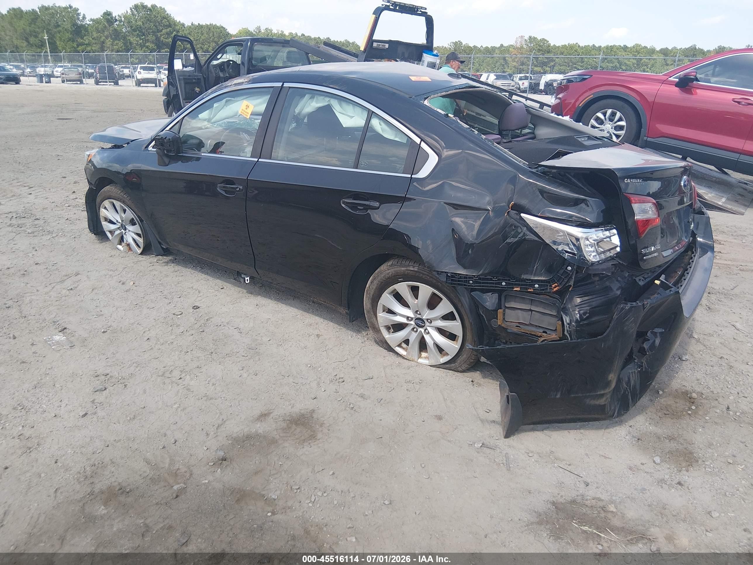 2015 Subaru Legacy 2.5i Premium Black vin: 4S3BNBC65F3019737