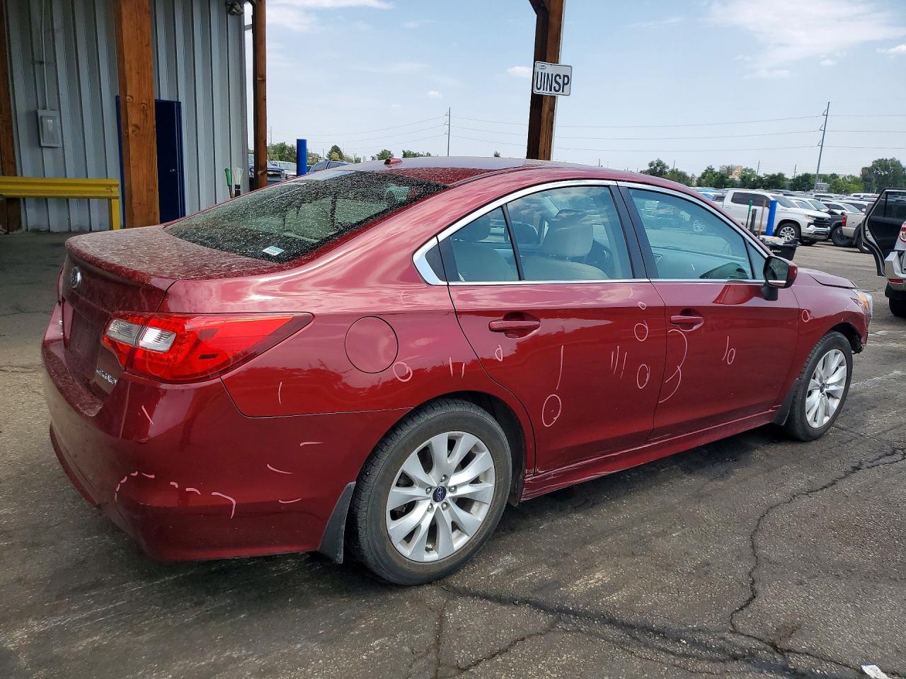2015 Subaru Legacy 2.5i Premium Maroon vin: 4S3BNBC65F3058019