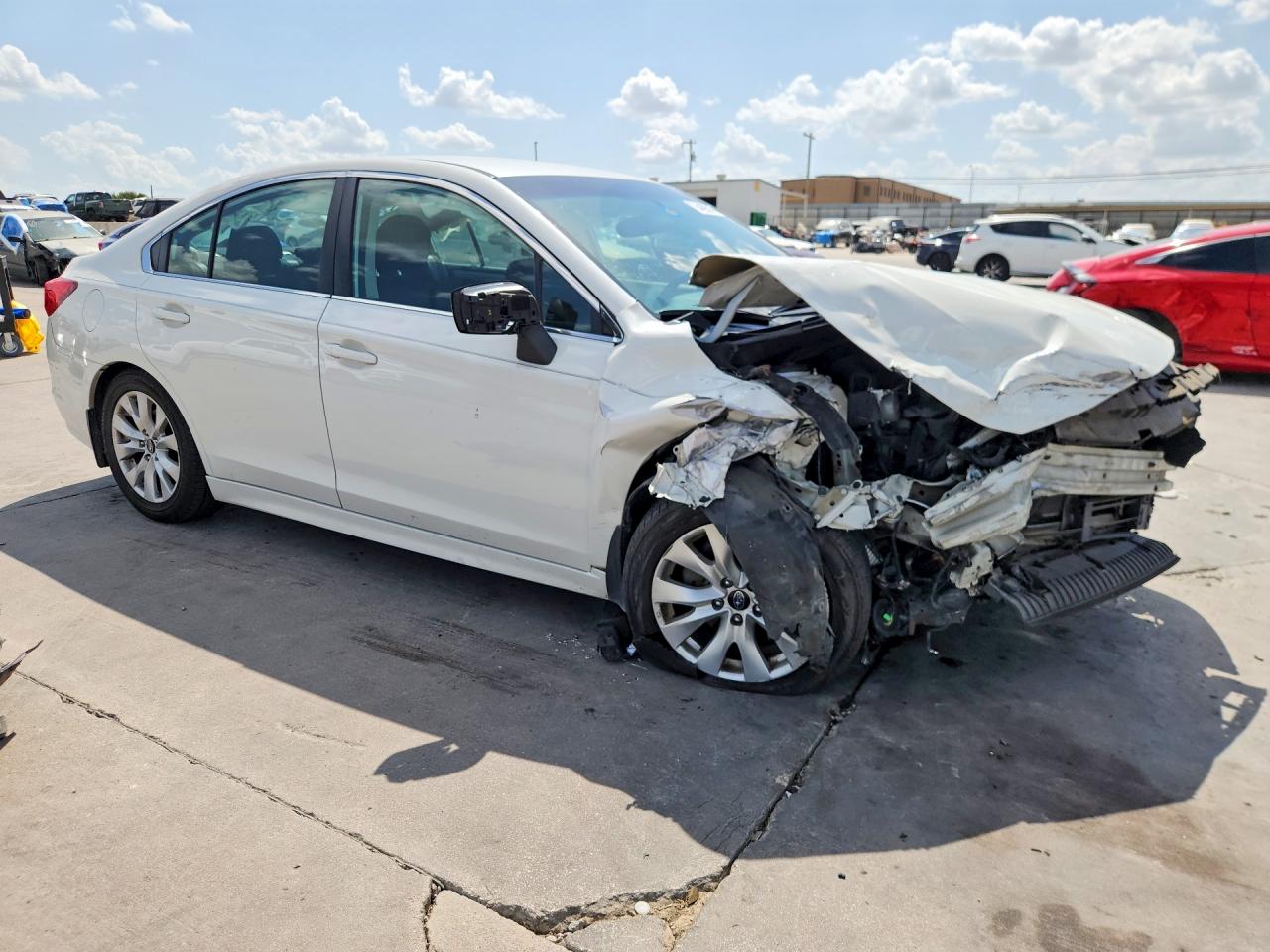 2015 Subaru Legacy 2.5i Premium White vin: 4S3BNBC67F3005046