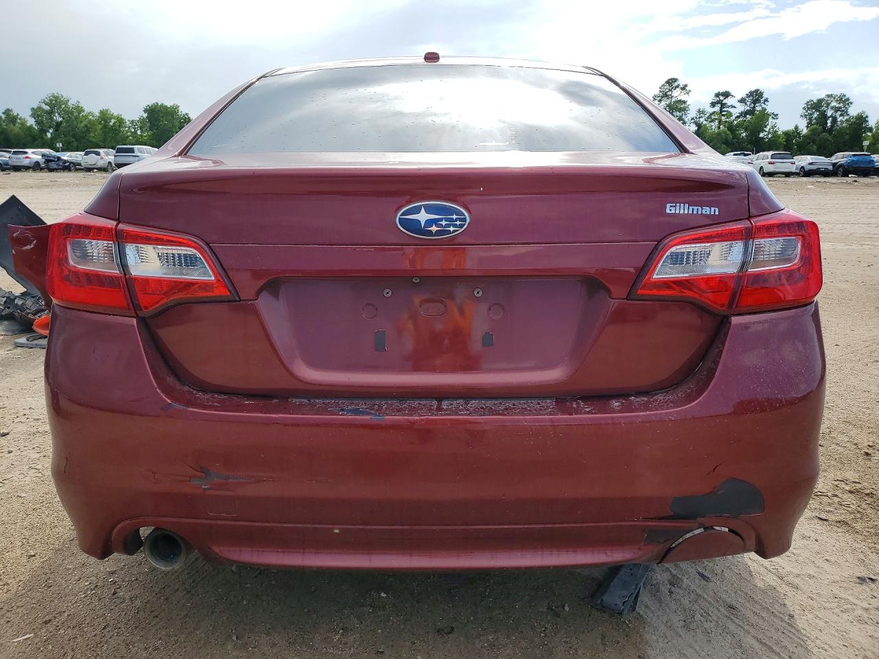 2015 Subaru Legacy 2.5i Premium Burgundy vin: 4S3BNBC68F3027038