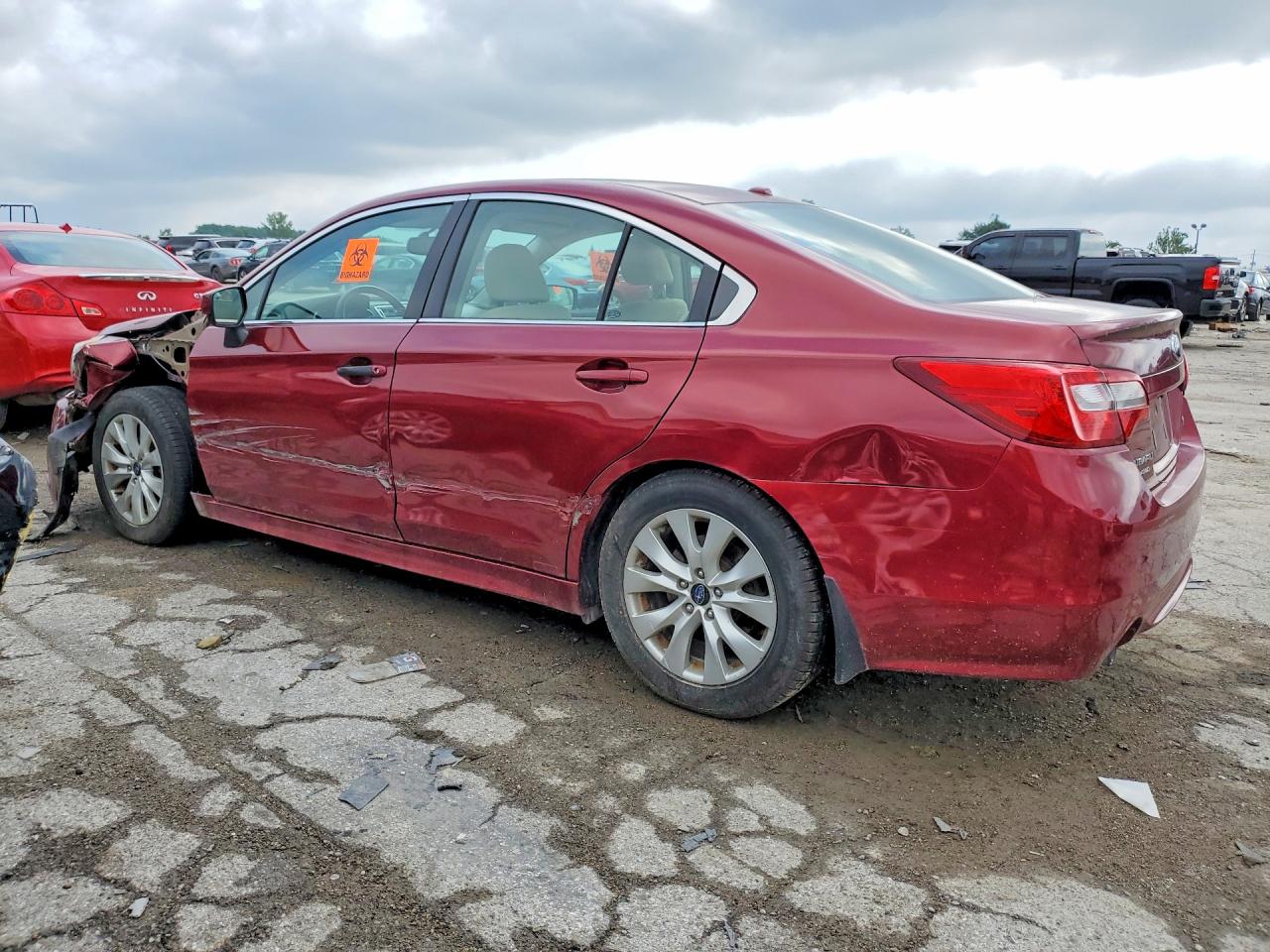 2015 Subaru Legacy 2.5i Premium Red vin: 4S3BNBC6XF3039093