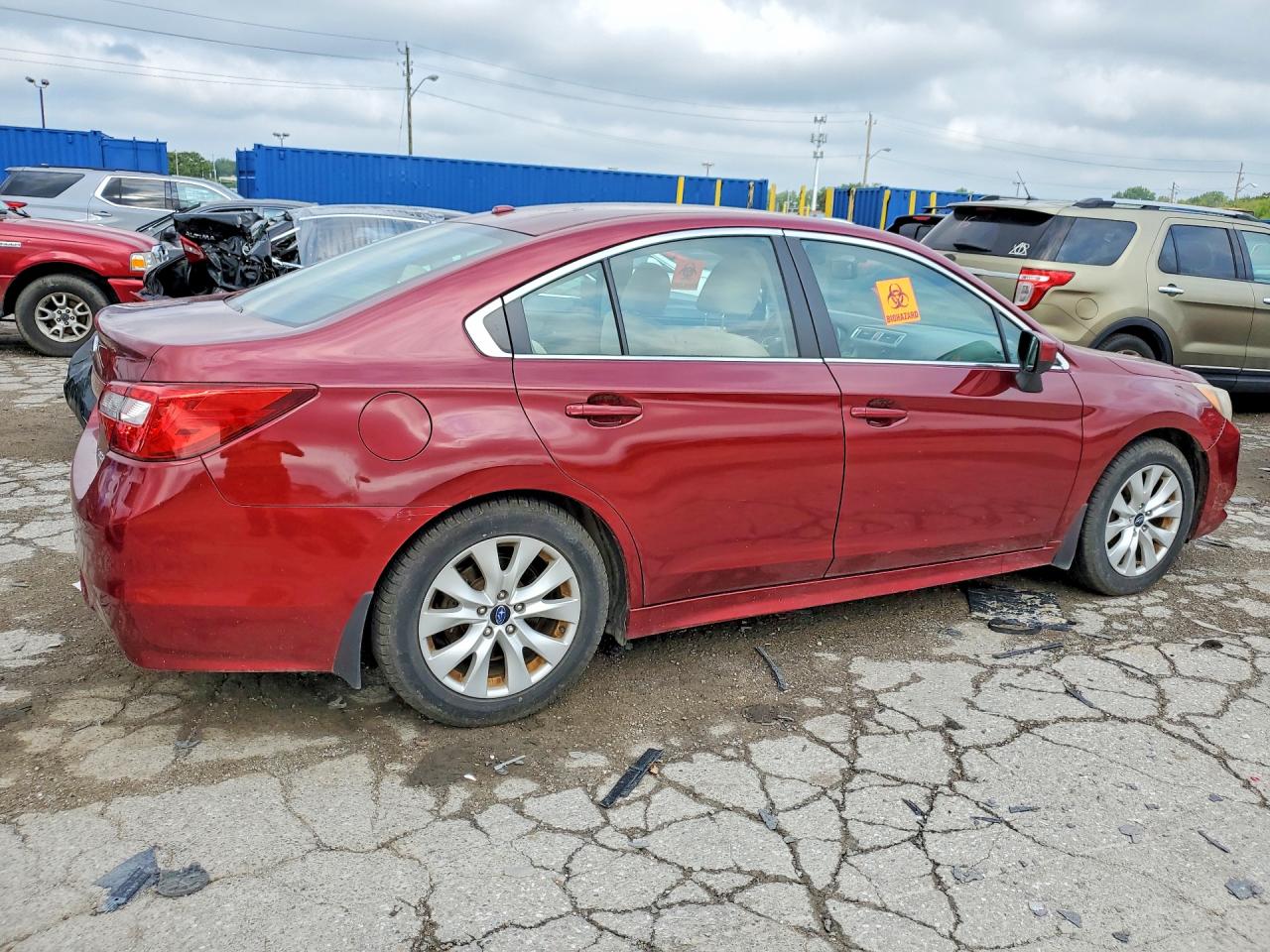 2015 Subaru Legacy 2.5i Premium Red vin: 4S3BNBC6XF3039093
