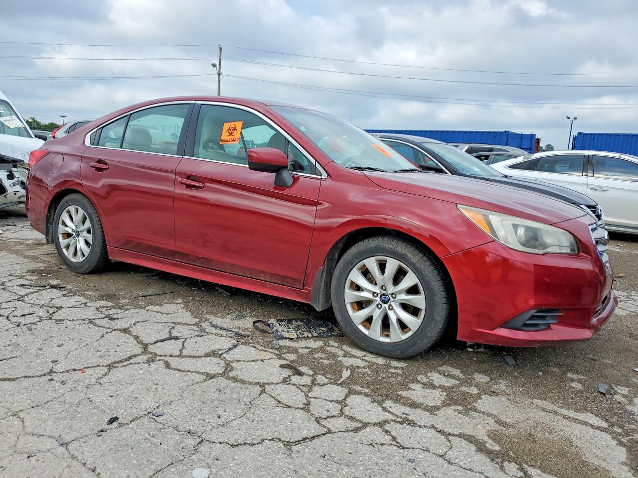 2015 Subaru Legacy 2.5i Premium Red vin: 4S3BNBC6XF3039093