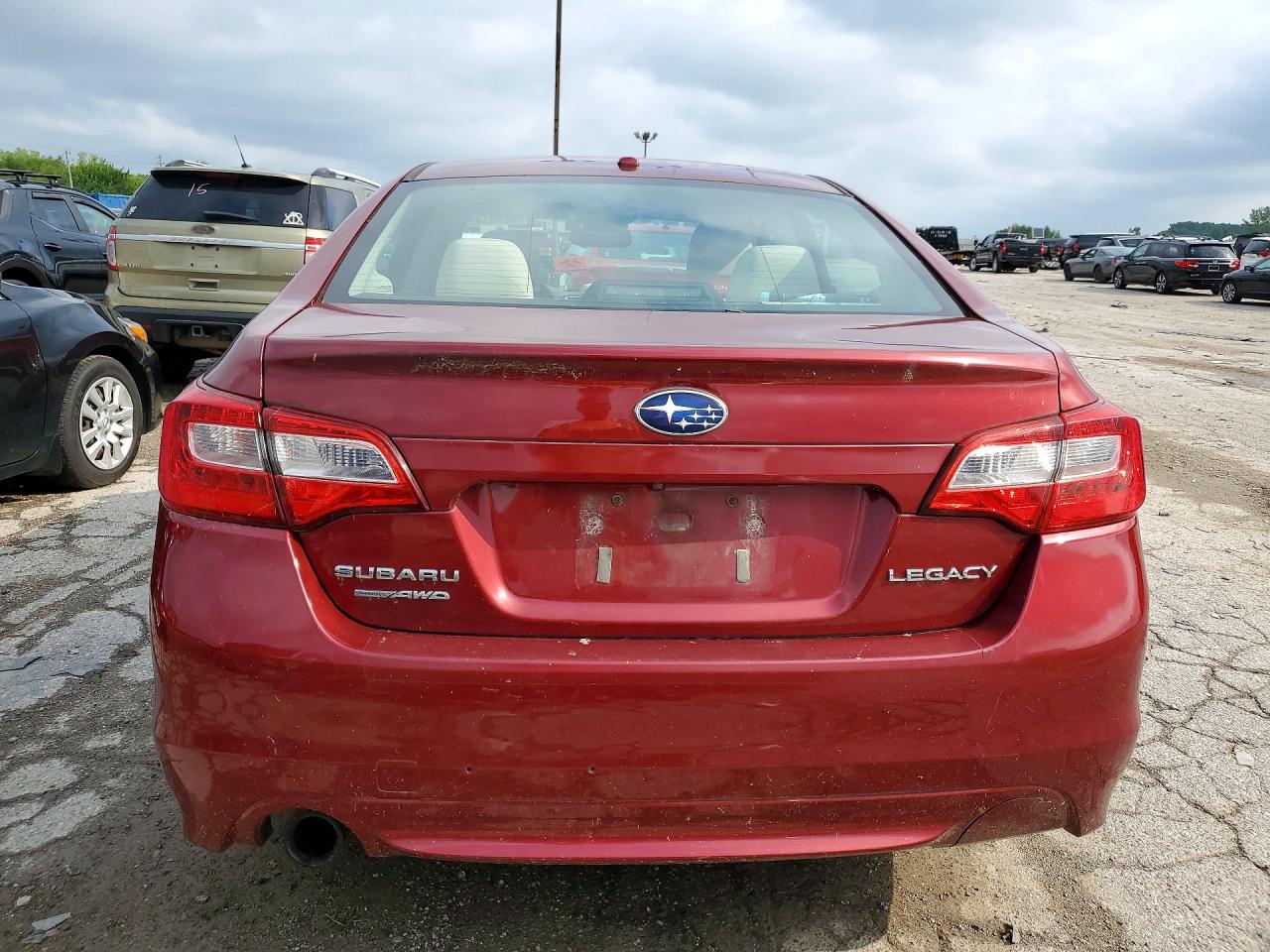 2015 Subaru Legacy 2.5i Premium Red vin: 4S3BNBC6XF3039093