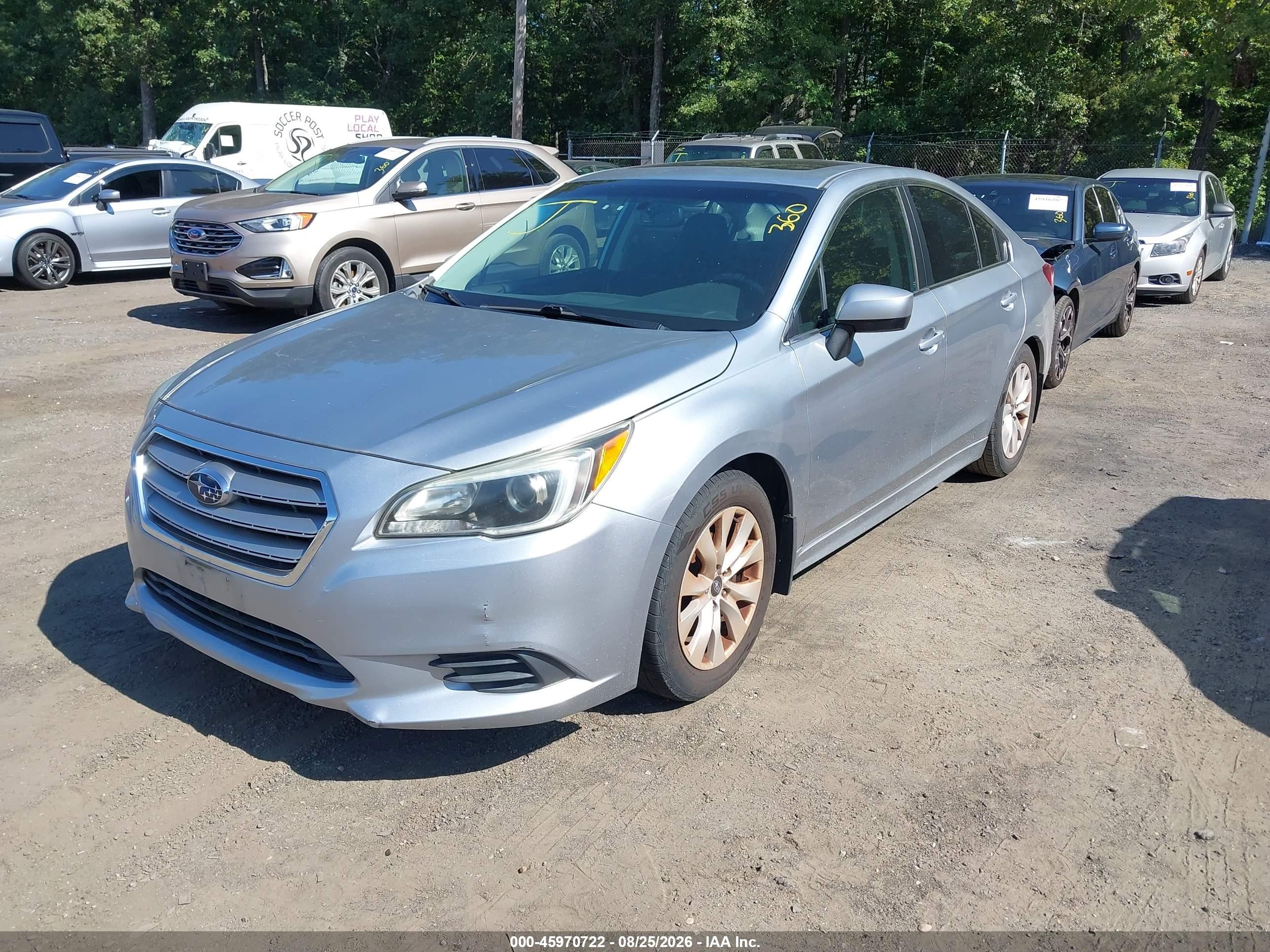 2015 Subaru Legacy 2.5i Premium Silver vin: 4S3BNBD65F3026914