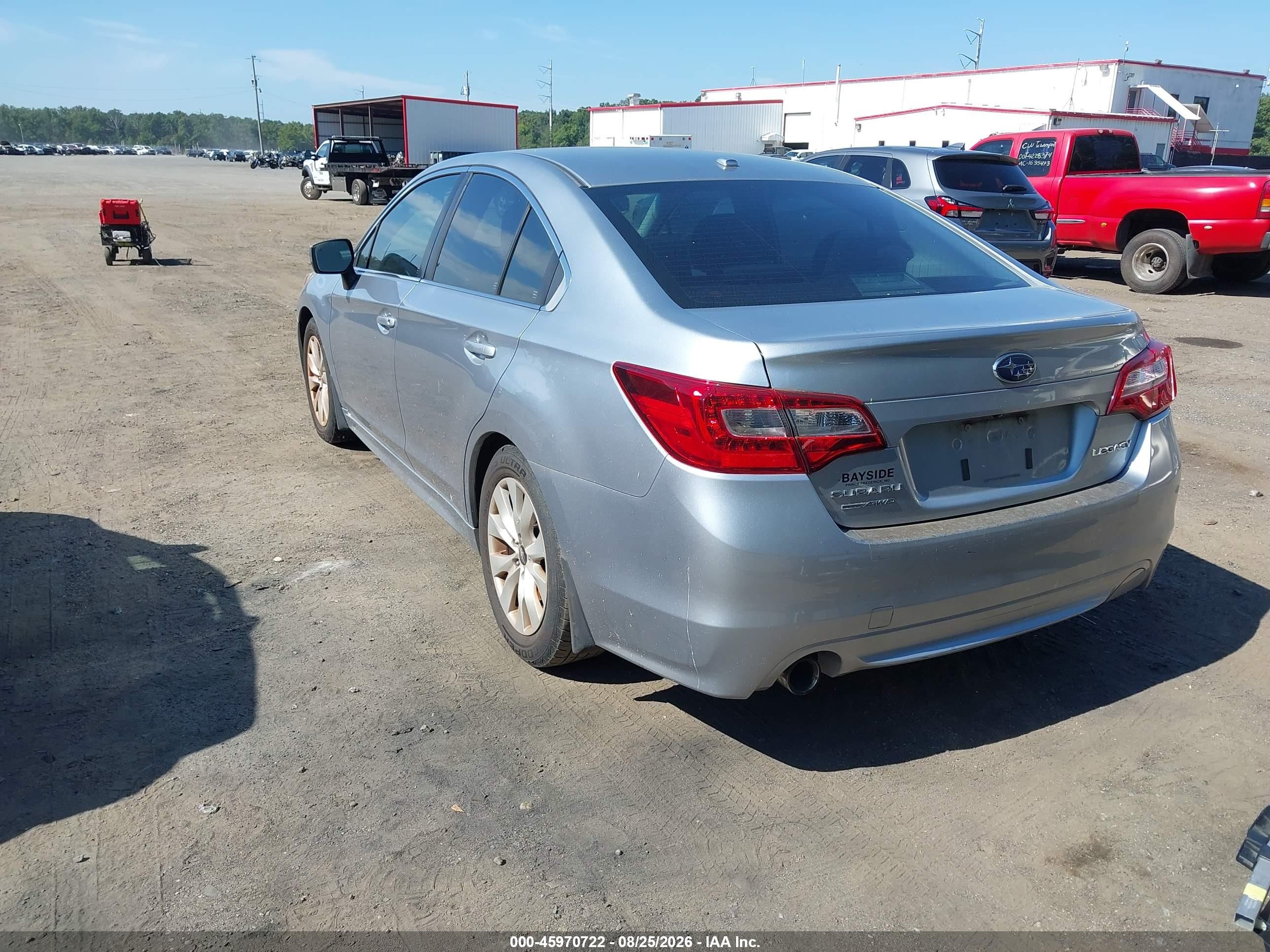 2015 Subaru Legacy 2.5i Premium Silver vin: 4S3BNBD65F3026914