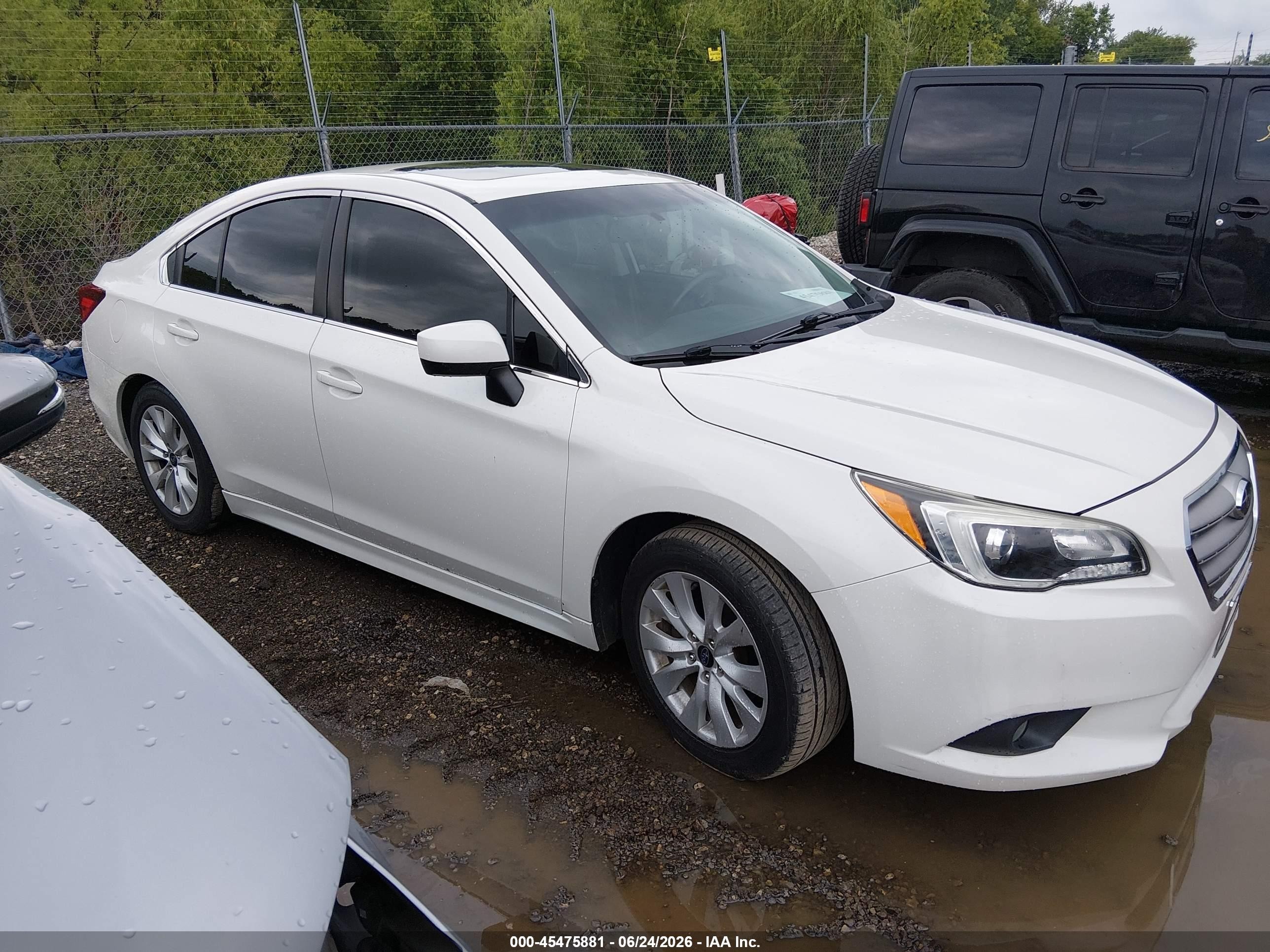 2015 Subaru Legacy 2.5i Premium White vin: 4S3BNBD6XF3023166