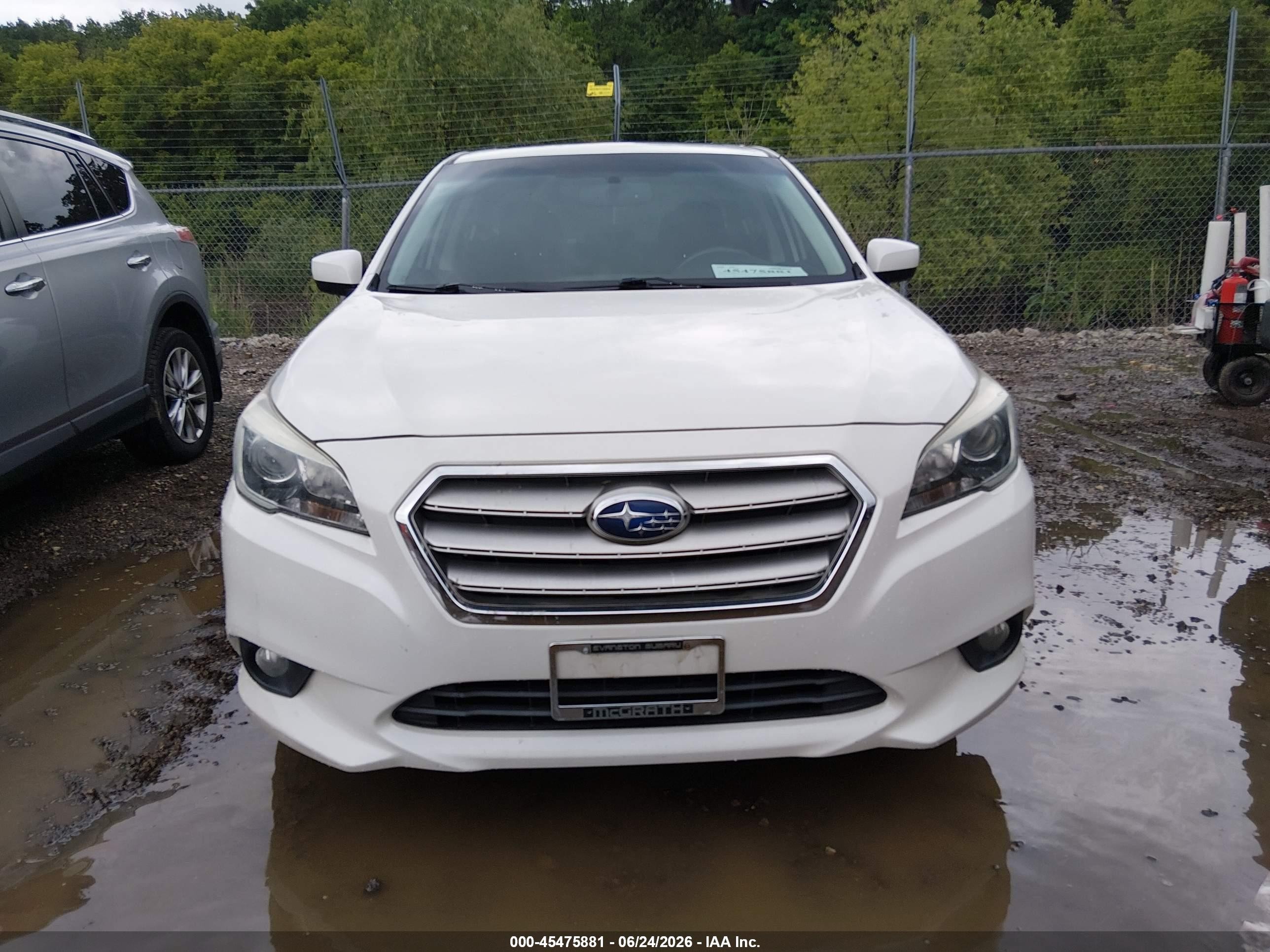 2015 Subaru Legacy 2.5i Premium White vin: 4S3BNBD6XF3023166
