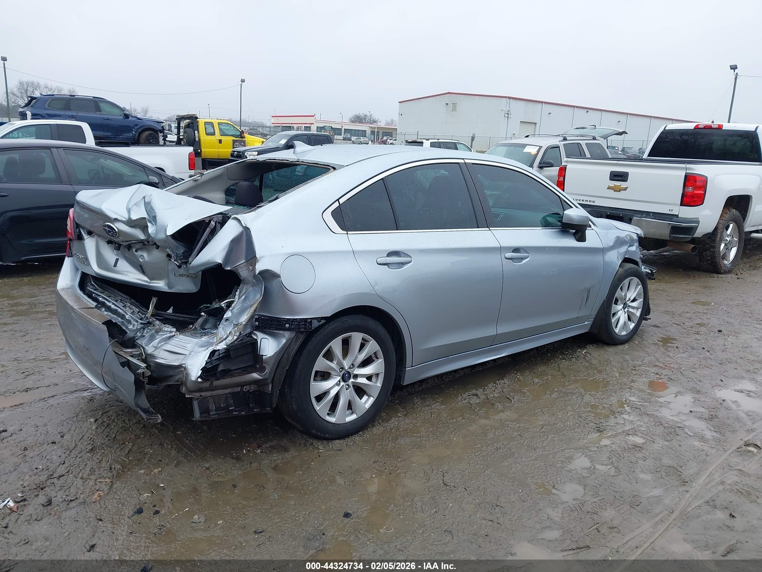 2016 Subaru Legacy 2.5i Premium Серый vin: 4S3BNBE62G3019161