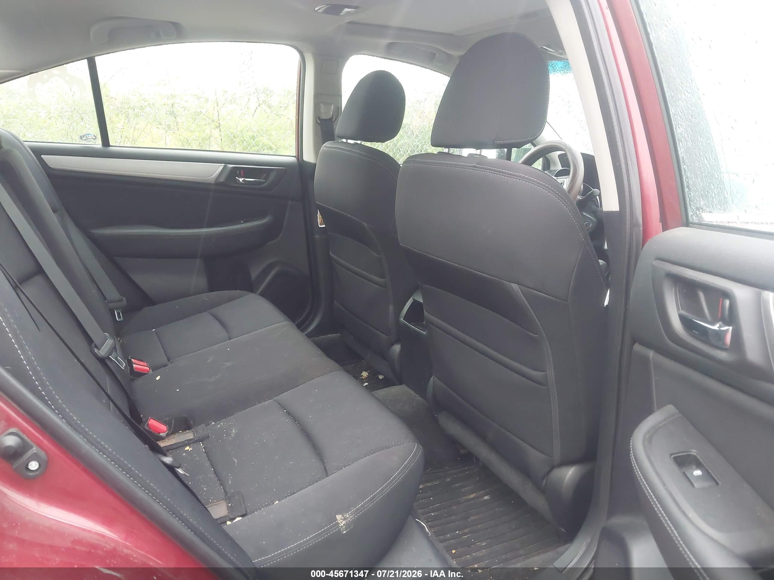 2015 Subaru Legacy 2.5i Premium Red vin: 4S3BNBE64F3018477