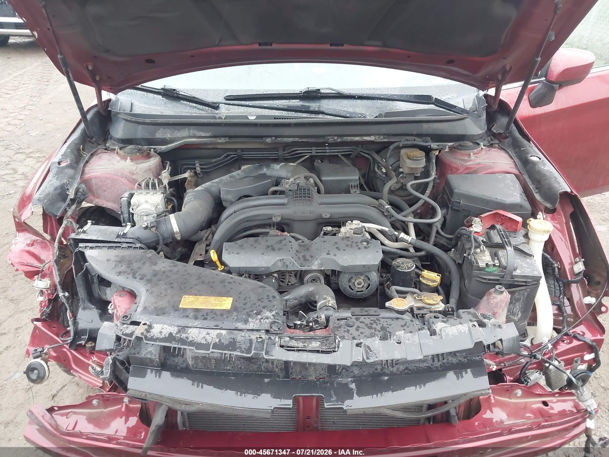 2015 Subaru Legacy 2.5i Premium Red vin: 4S3BNBE64F3018477