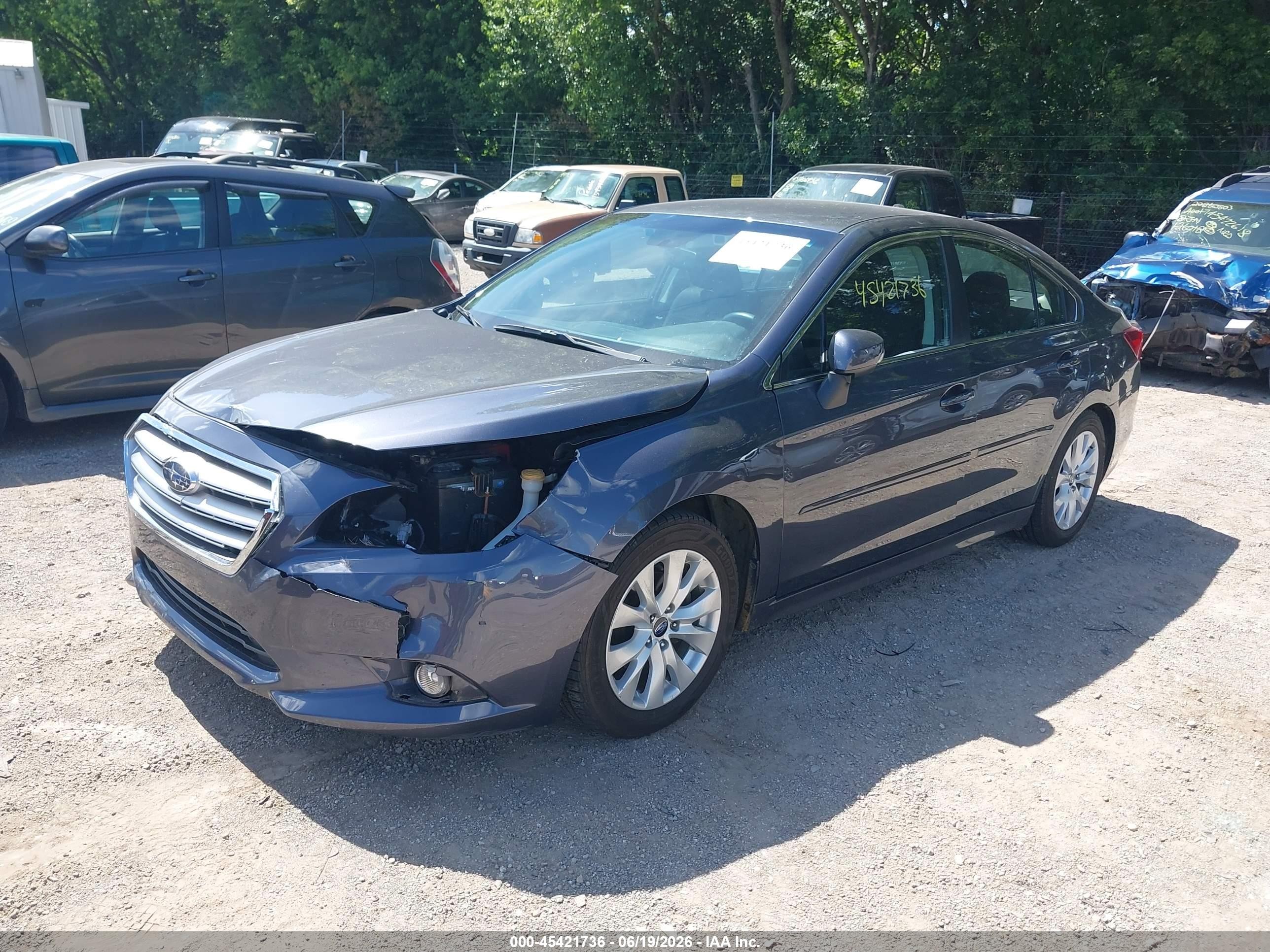 2015 Subaru Legacy 2.5i Premium Gray vin: 4S3BNBF65F3026764