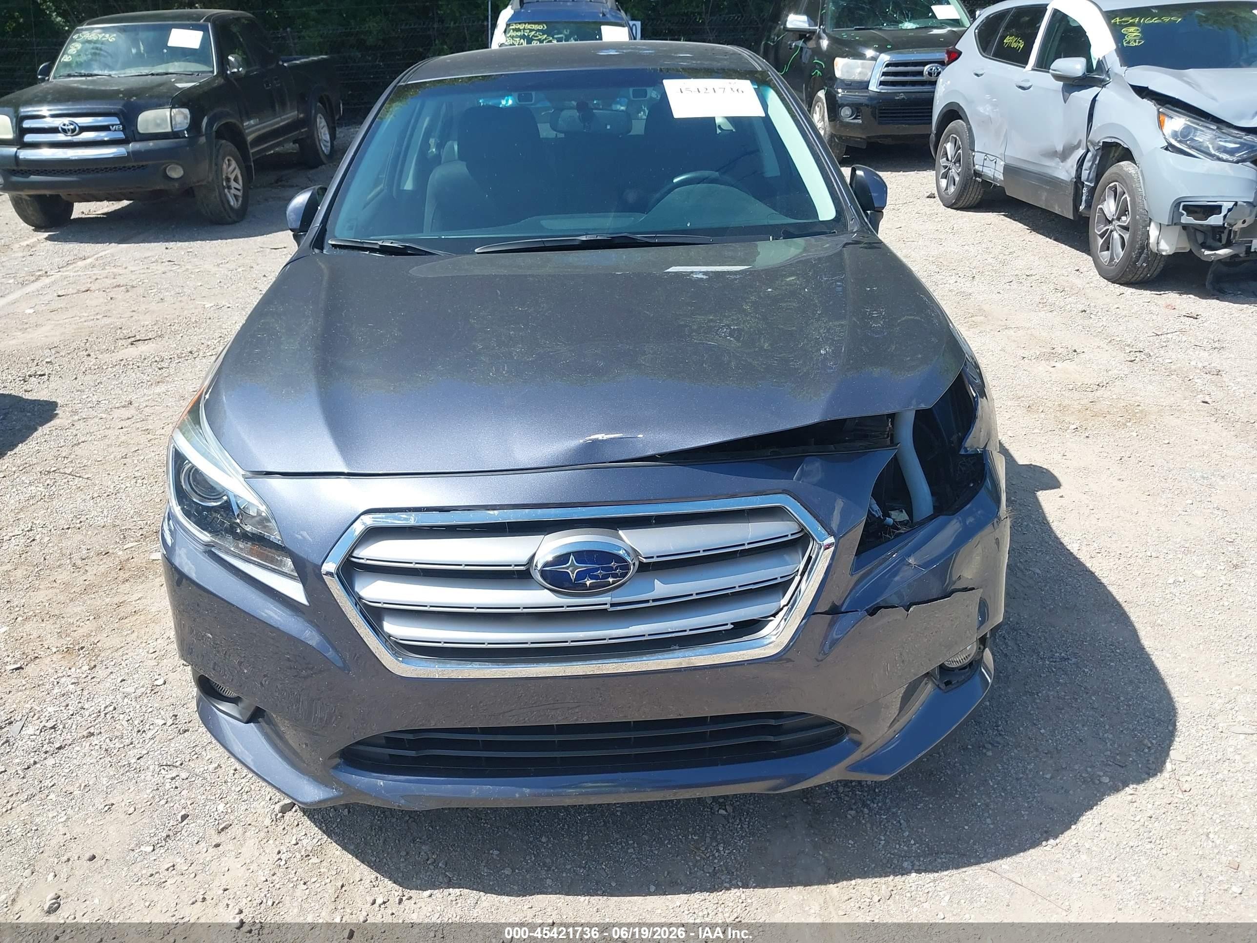2015 Subaru Legacy 2.5i Premium Gray vin: 4S3BNBF65F3026764
