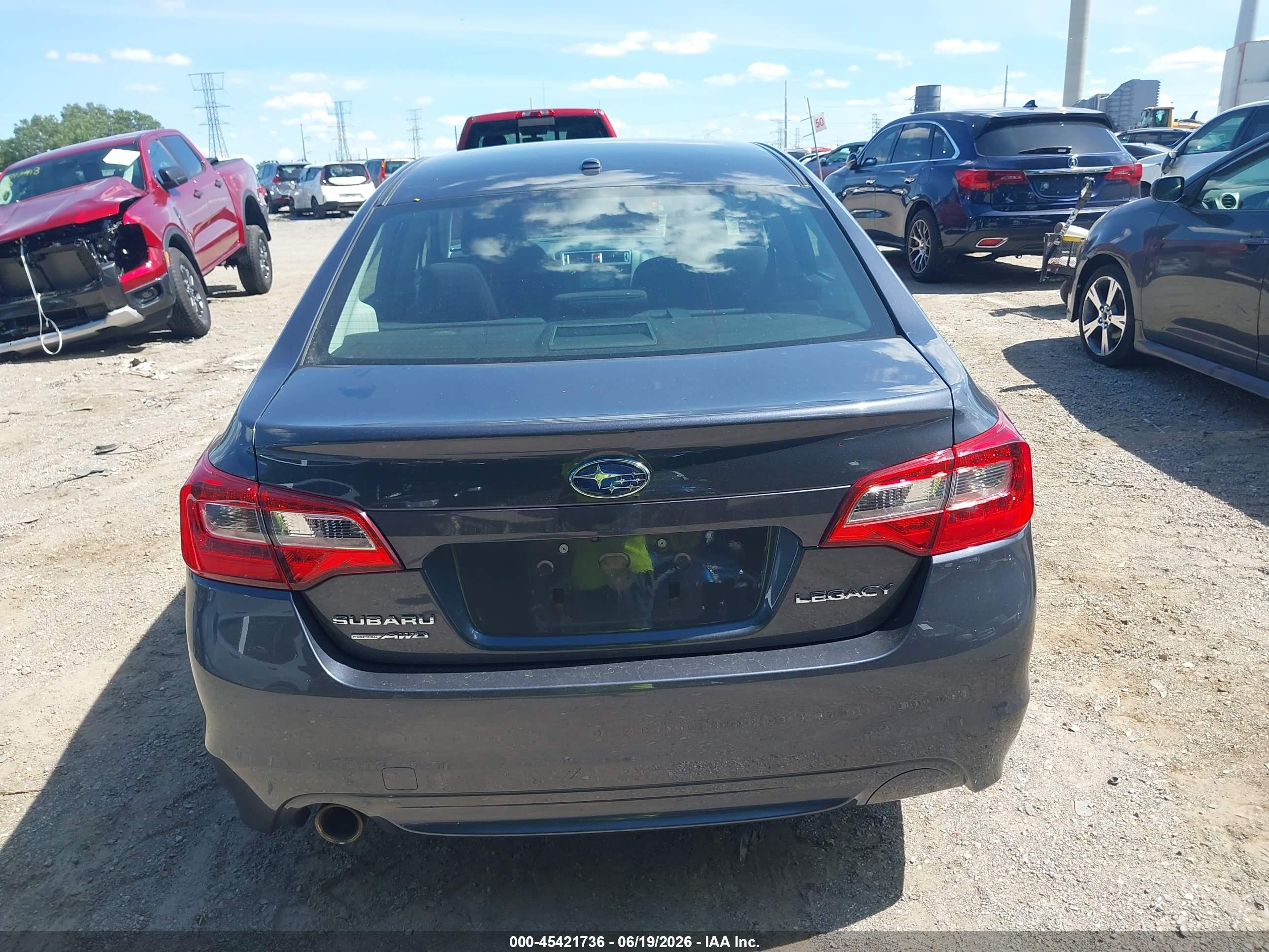 2015 Subaru Legacy 2.5i Premium Gray vin: 4S3BNBF65F3026764