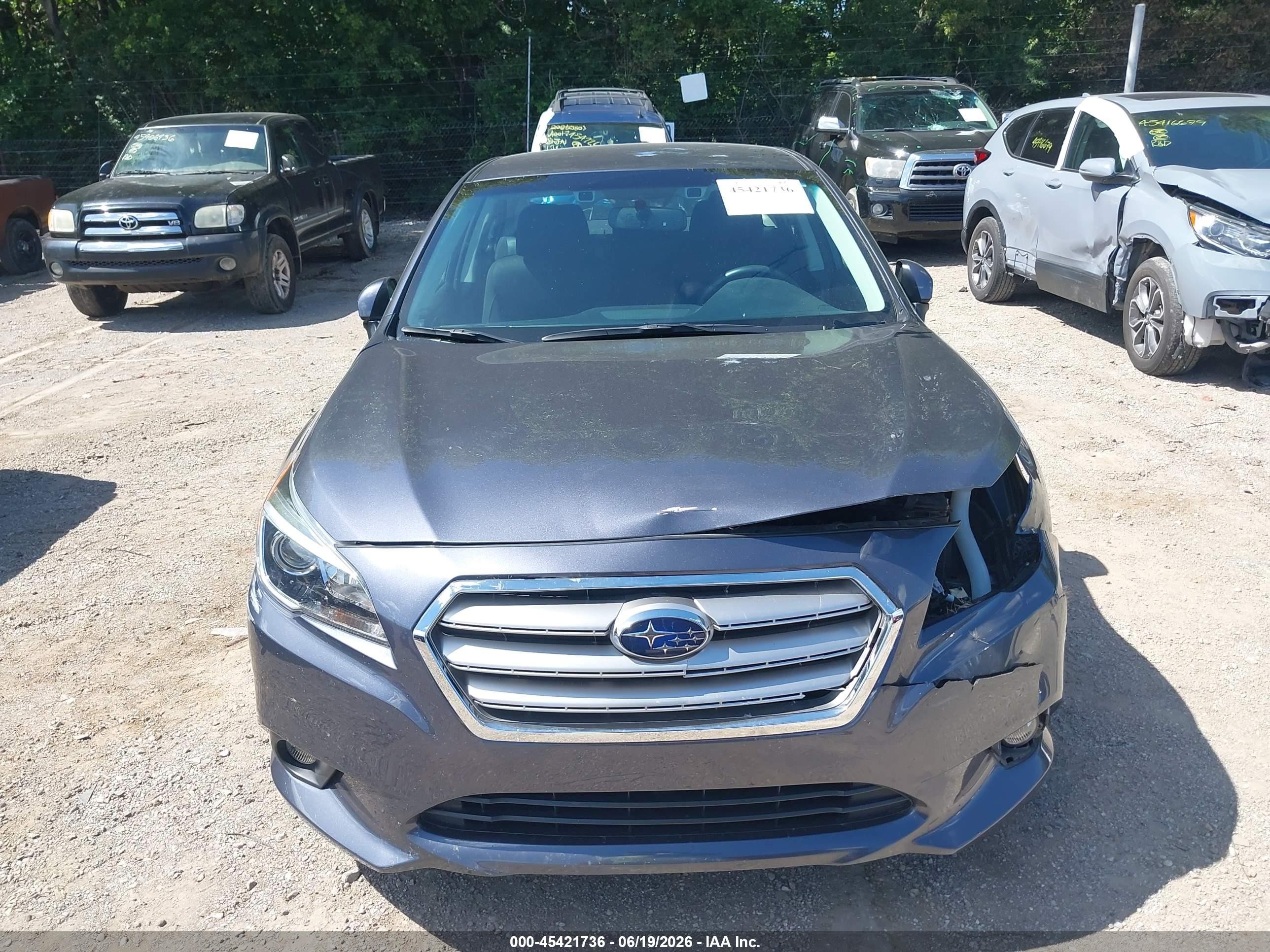 2015 Subaru Legacy 2.5i Premium Gray vin: 4S3BNBF65F3026764