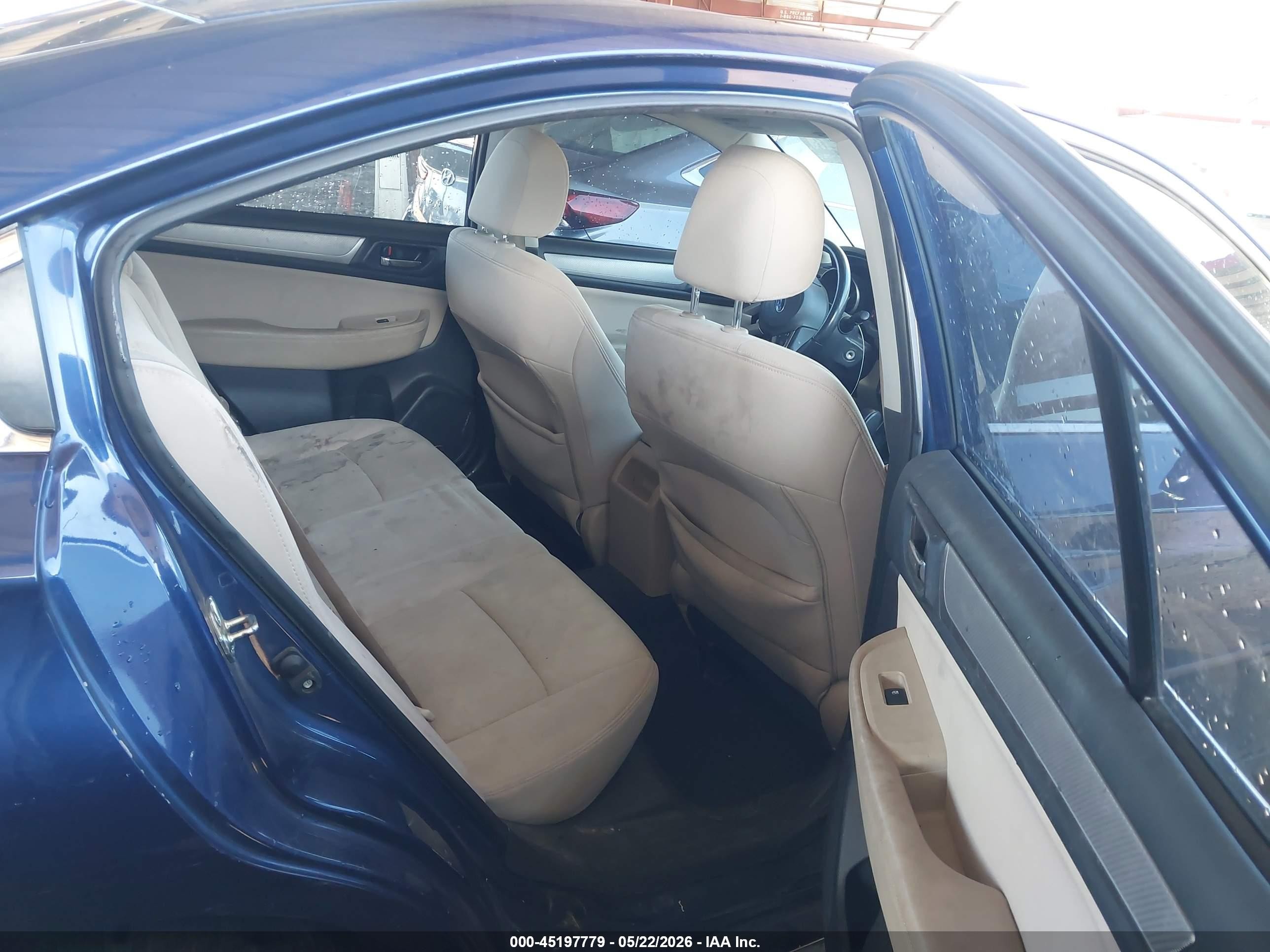 2015 Subaru Legacy 2.5i Premium Синий vin: 4S3BNBF68F3072749