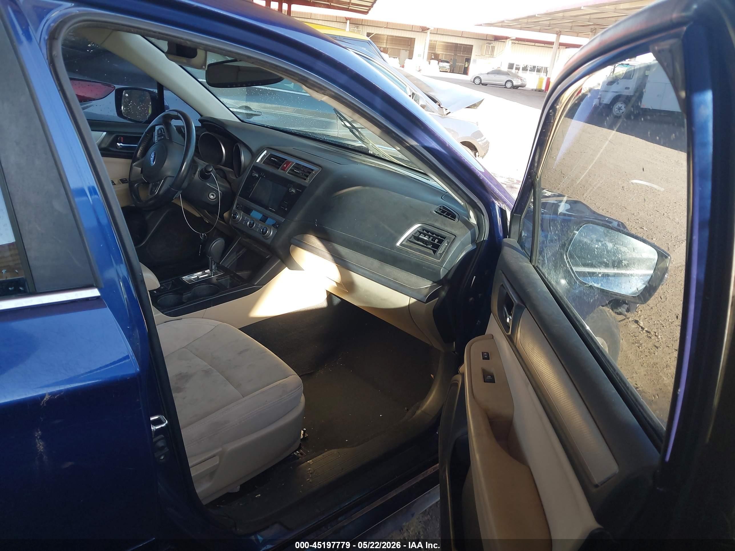 2015 Subaru Legacy 2.5i Premium Синий vin: 4S3BNBF68F3072749