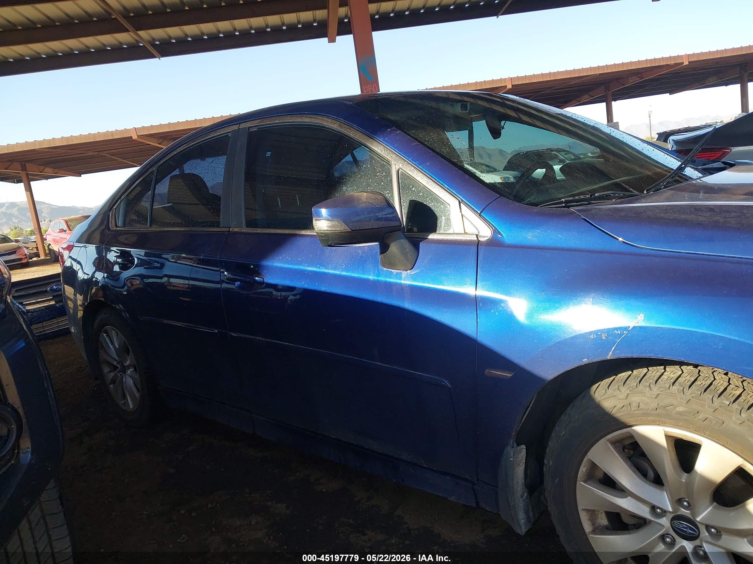 2015 Subaru Legacy 2.5i Premium Синий vin: 4S3BNBF68F3072749