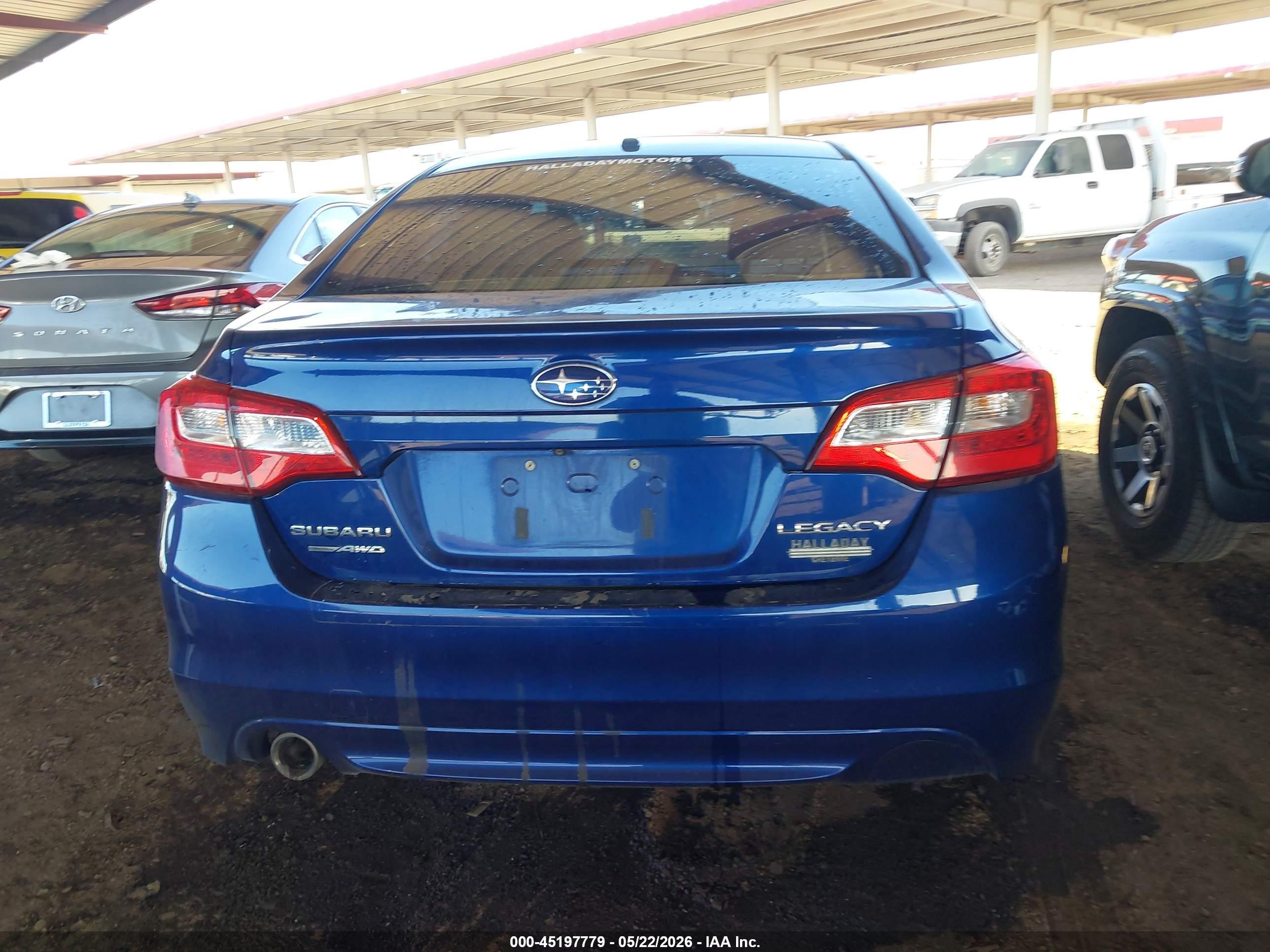 2015 Subaru Legacy 2.5i Premium Синий vin: 4S3BNBF68F3072749