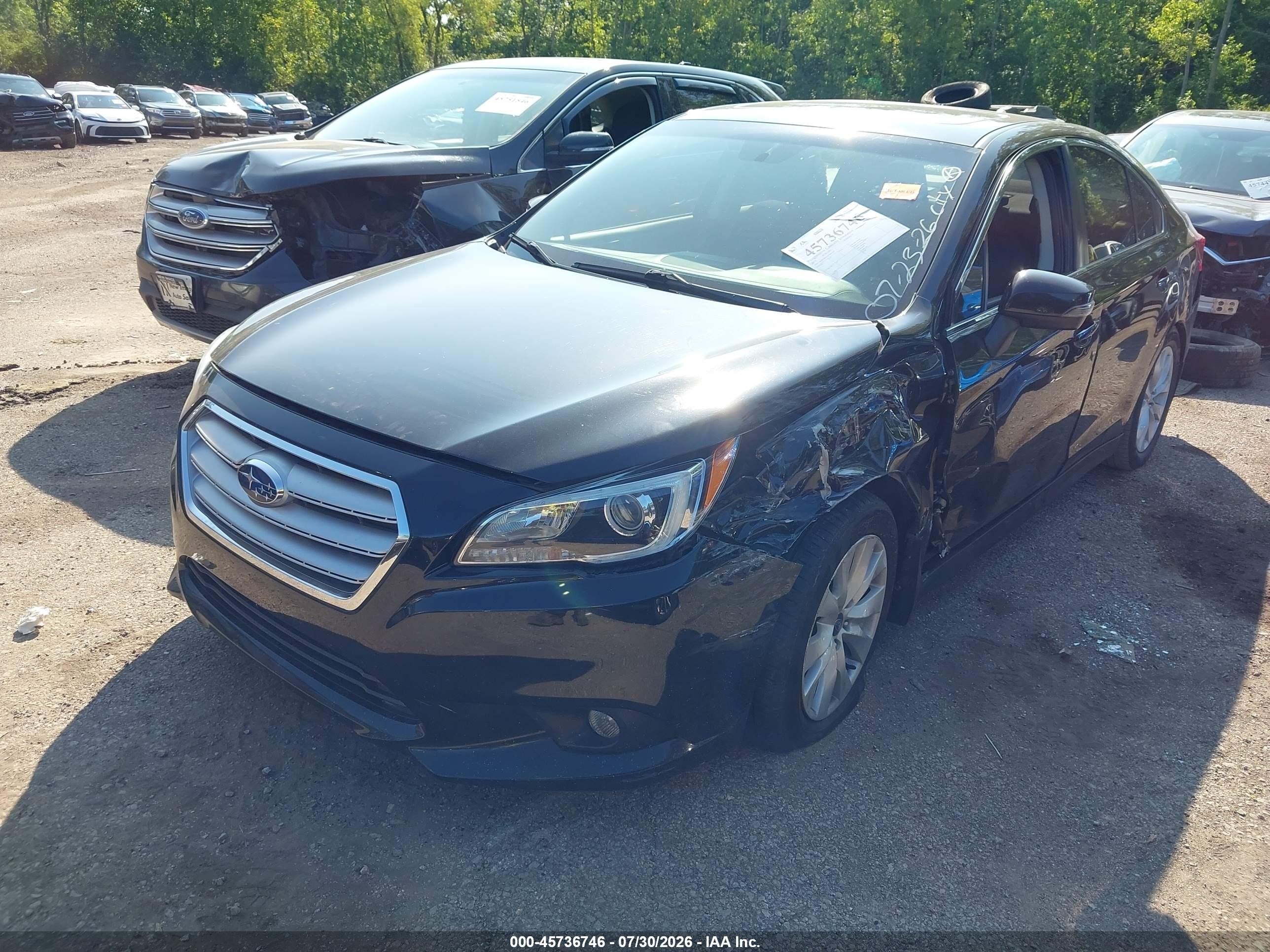 2015 Subaru Legacy 2.5i Premium Черный vin: 4S3BNBH63F3063101