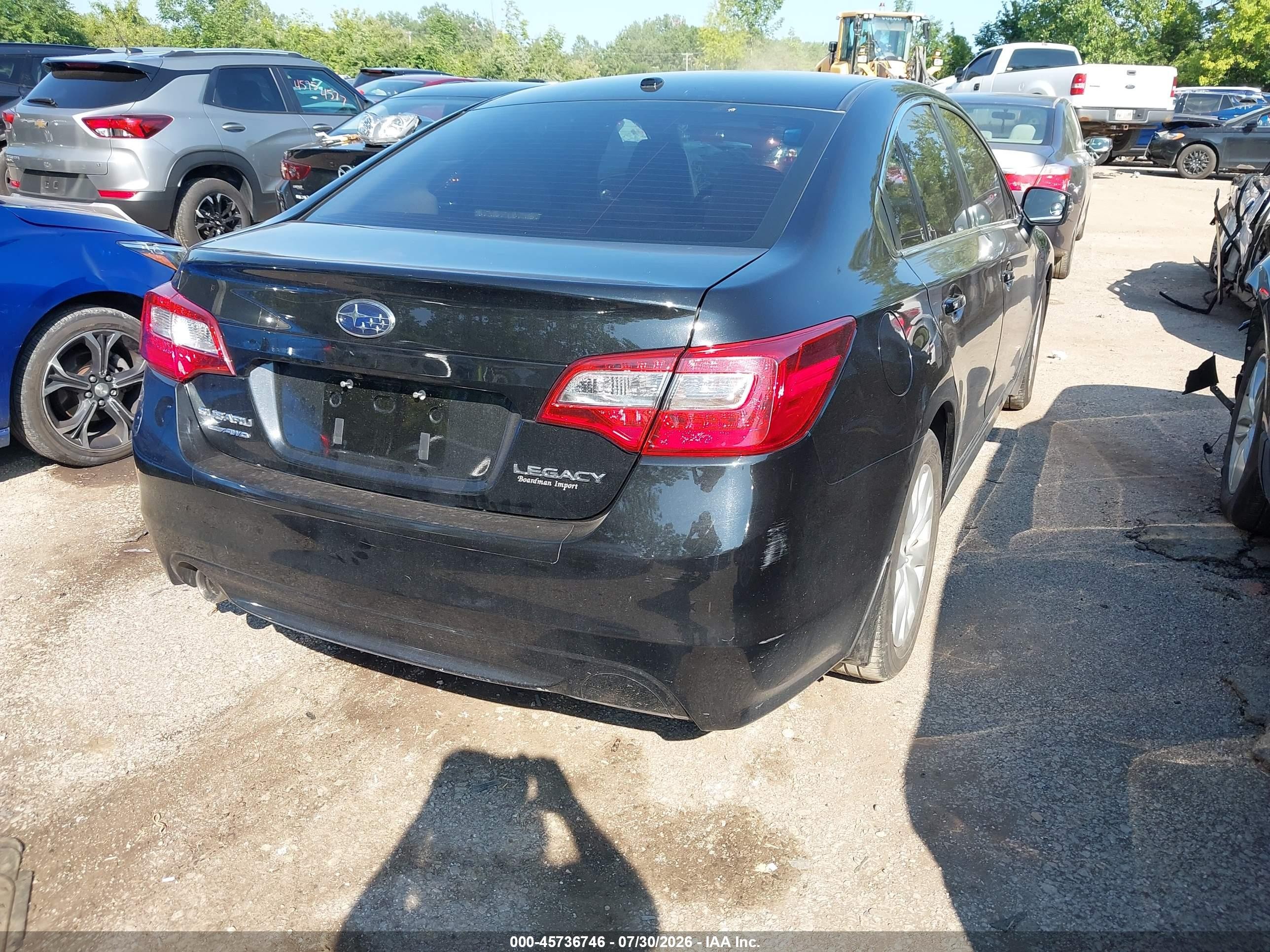 2015 Subaru Legacy 2.5i Premium Черный vin: 4S3BNBH63F3063101