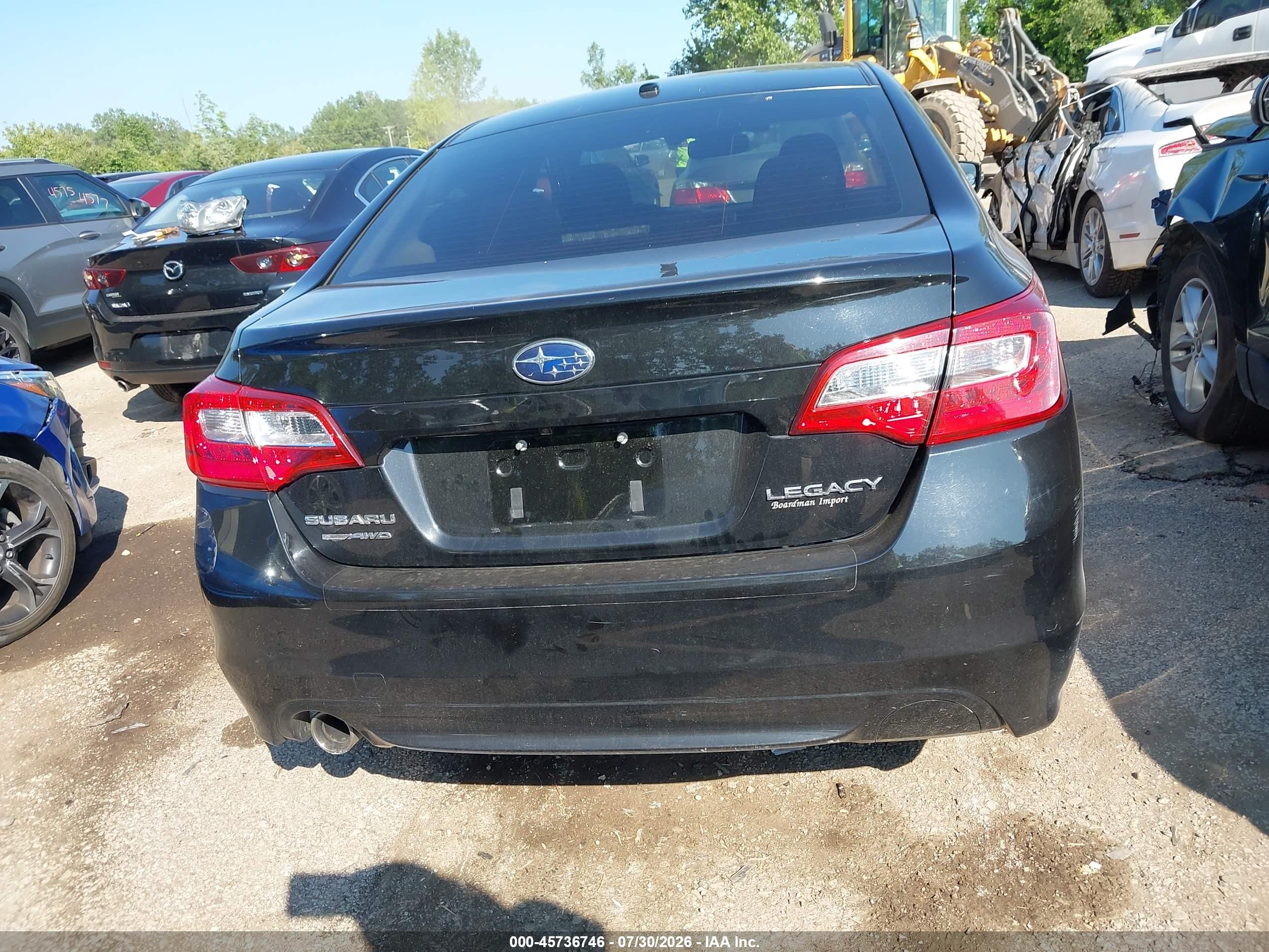 2015 Subaru Legacy 2.5i Premium Черный vin: 4S3BNBH63F3063101