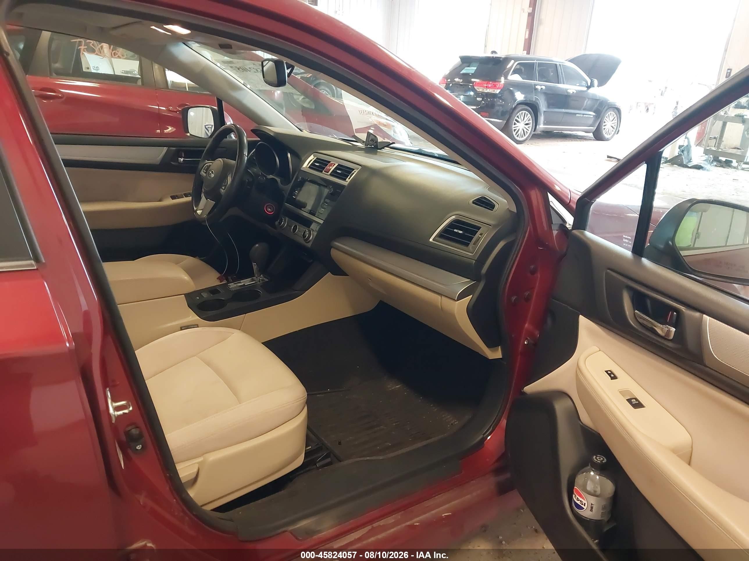 2015 Subaru Legacy 2.5i Premium Red vin: 4S3BNBH67F3034443