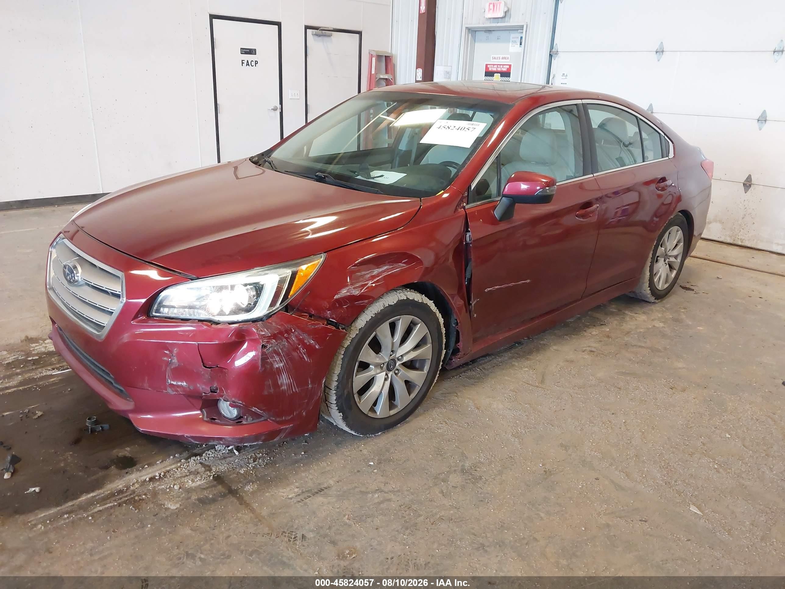 2015 Subaru Legacy 2.5i Premium Red vin: 4S3BNBH67F3034443