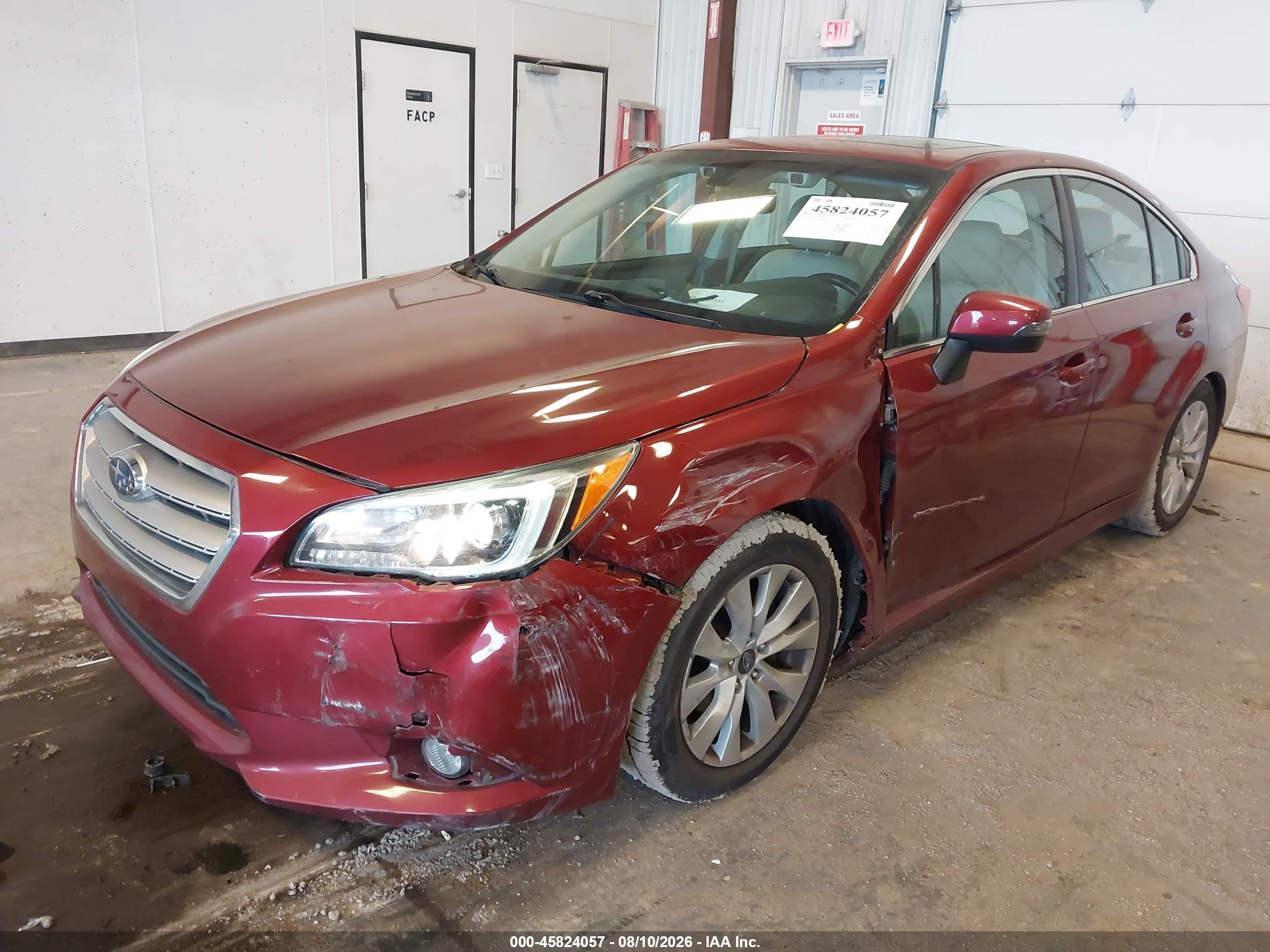 2015 Subaru Legacy 2.5i Premium Red vin: 4S3BNBH67F3034443