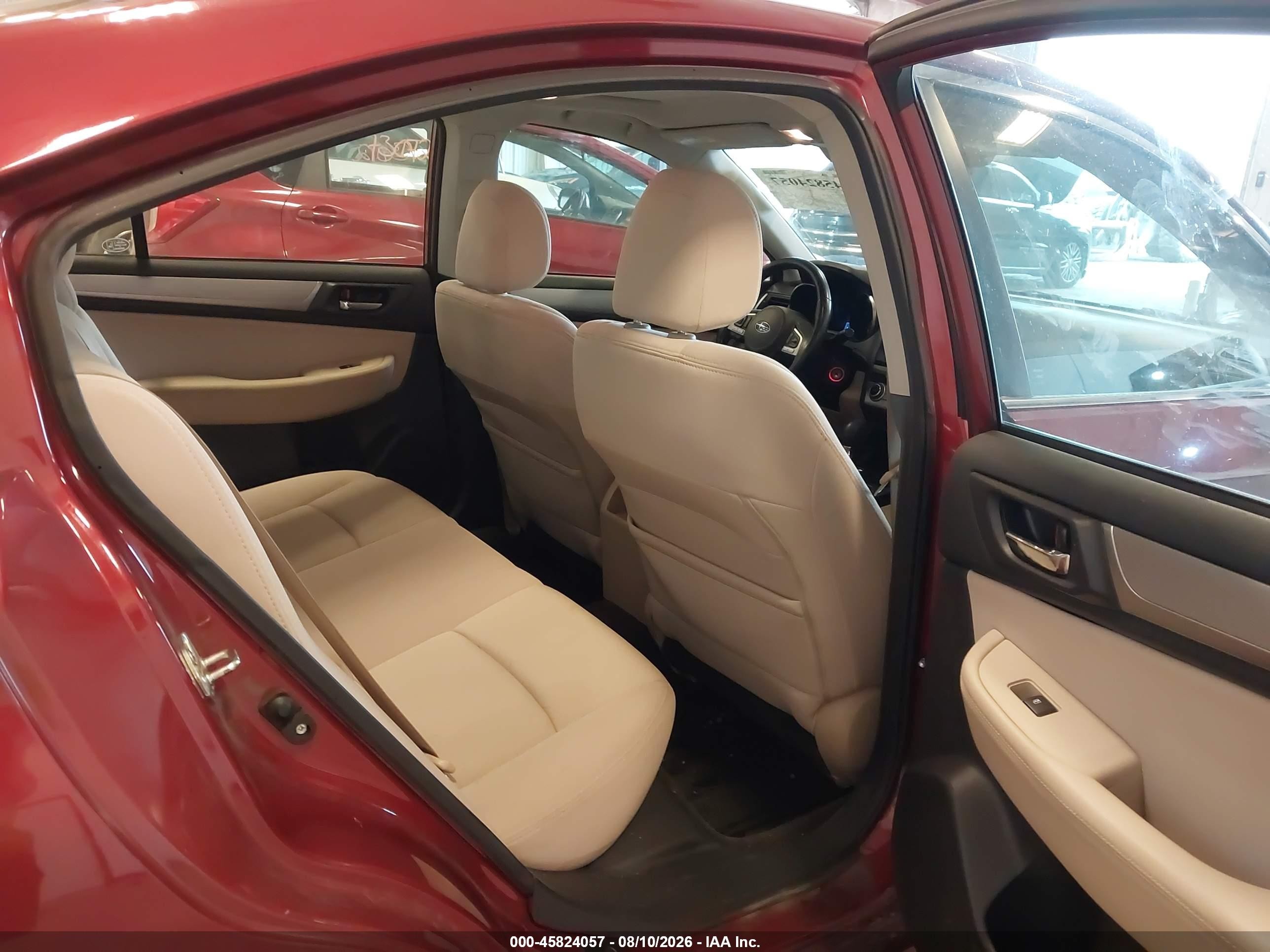 2015 Subaru Legacy 2.5i Premium Red vin: 4S3BNBH67F3034443