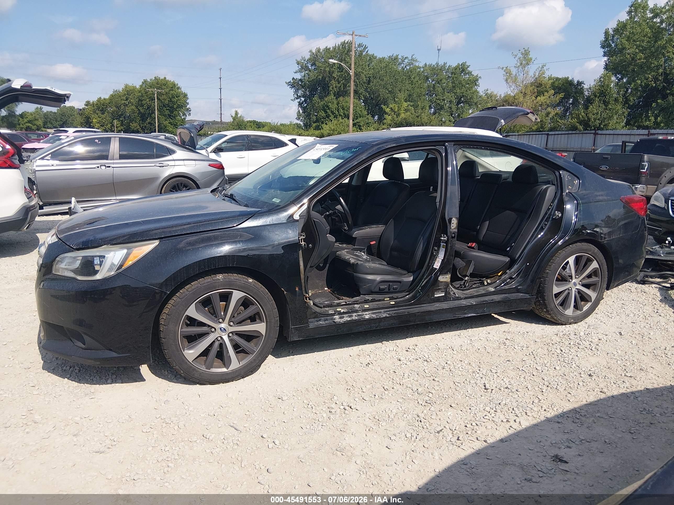 2015 Subaru Legacy 2.5i Limited Black vin: 4S3BNBJ61F3048963