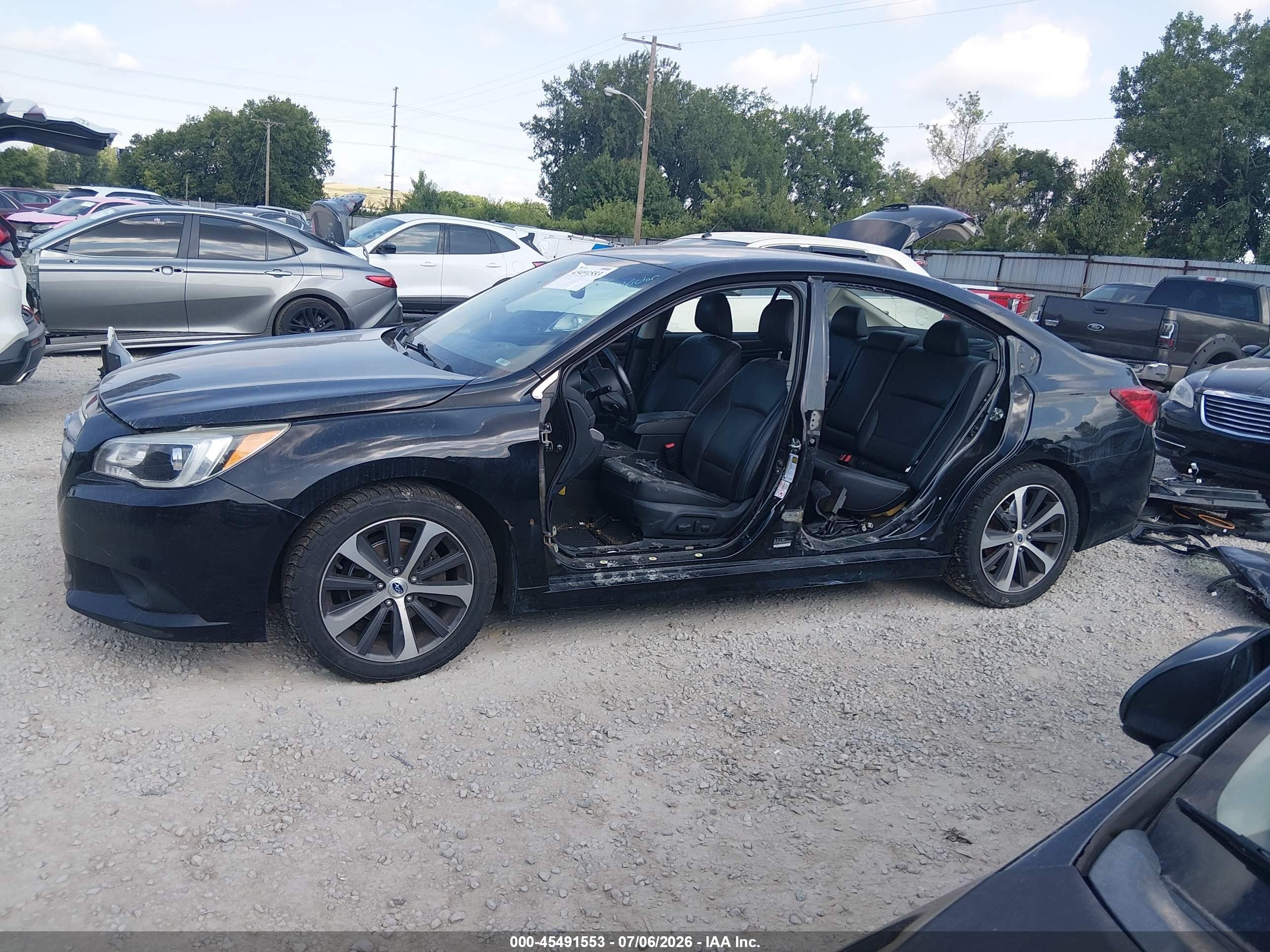 2015 Subaru Legacy 2.5i Limited Black vin: 4S3BNBJ61F3048963