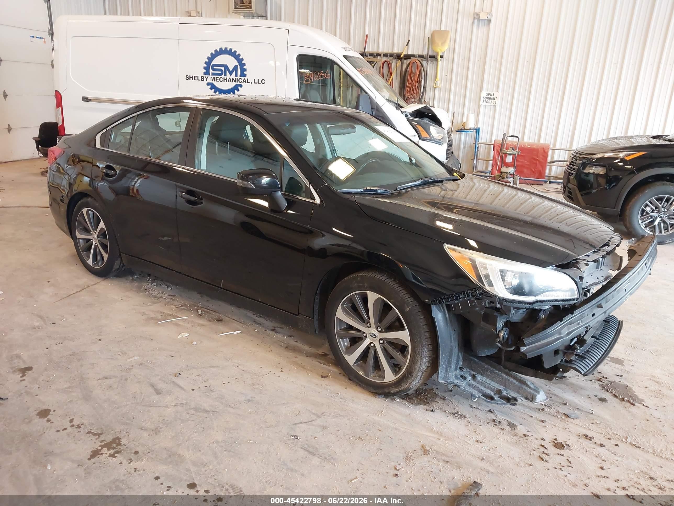 2015 Subaru Legacy 2.5i Limited Black vin: 4S3BNBJ67F3044724