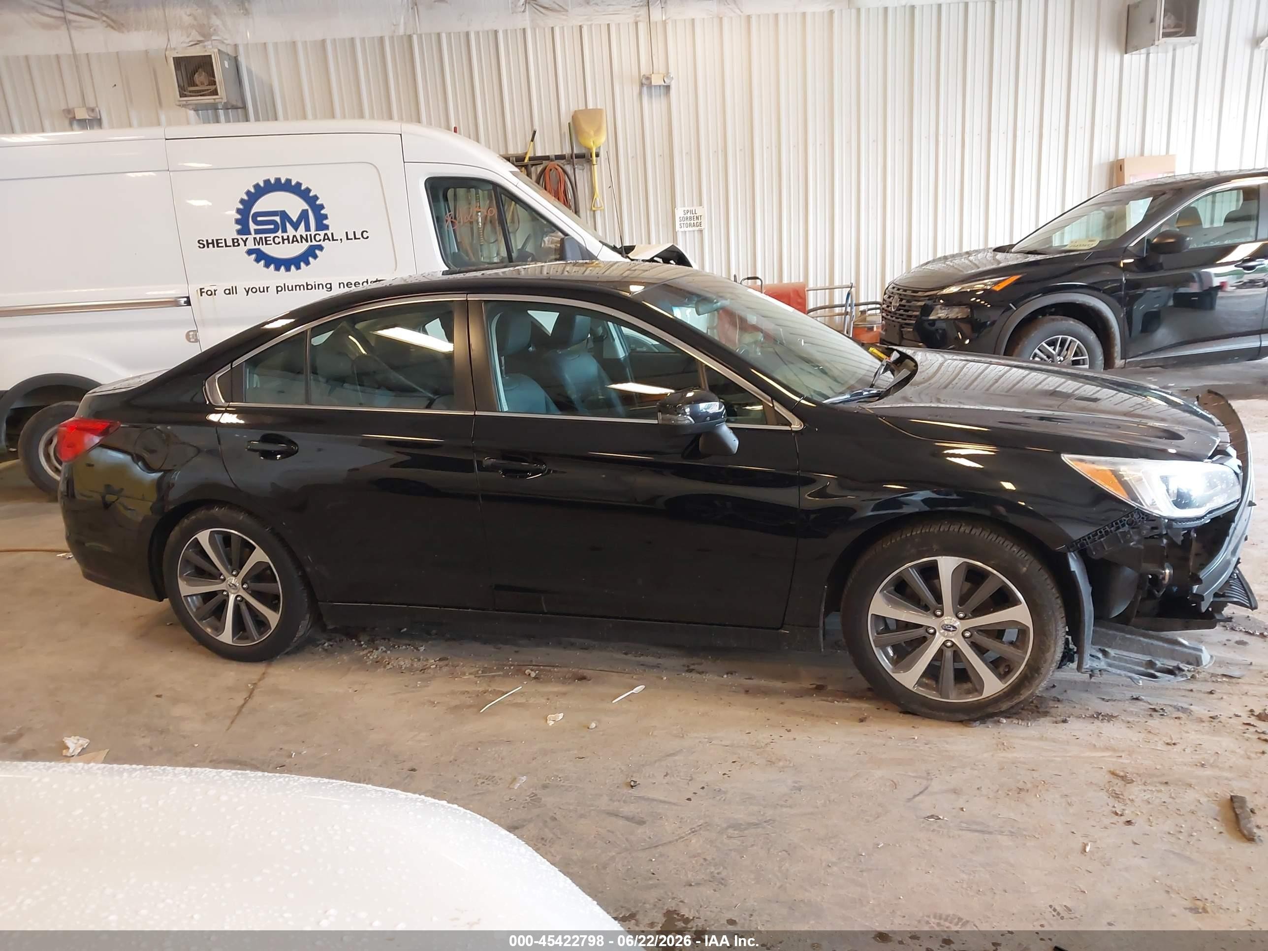 2015 Subaru Legacy 2.5i Limited Black vin: 4S3BNBJ67F3044724