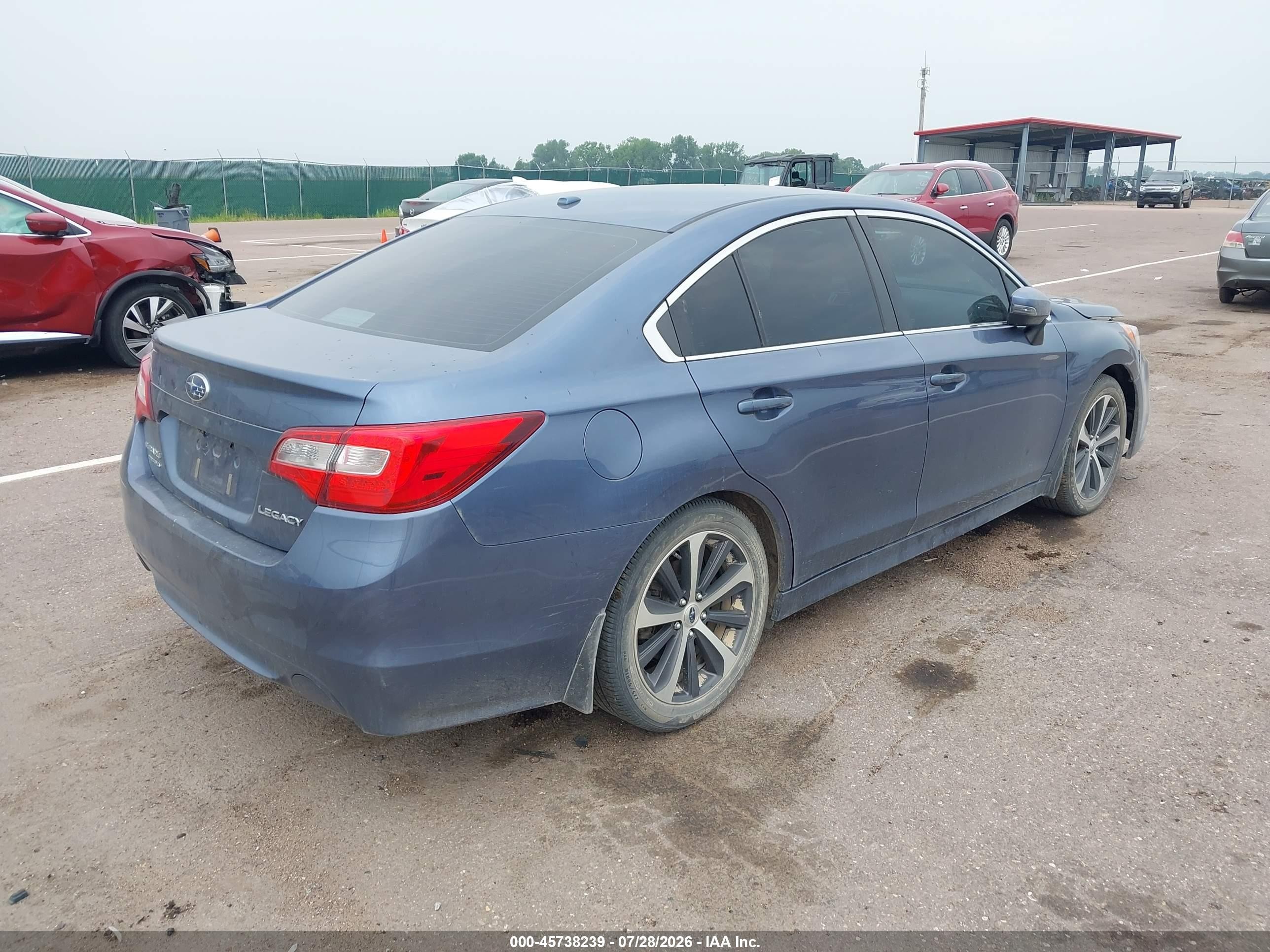 2015 Subaru Legacy 2.5i Limited Blue vin: 4S3BNBJ6XF3035743