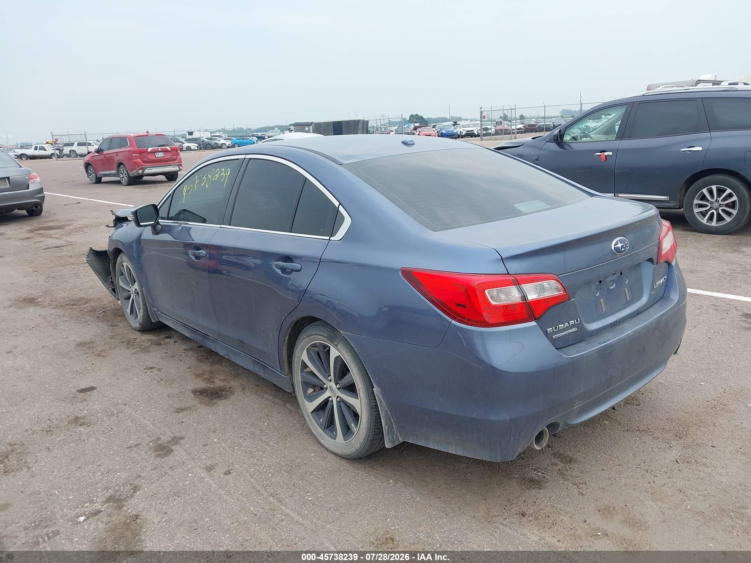 2015 Subaru Legacy 2.5i Limited Blue vin: 4S3BNBJ6XF3035743