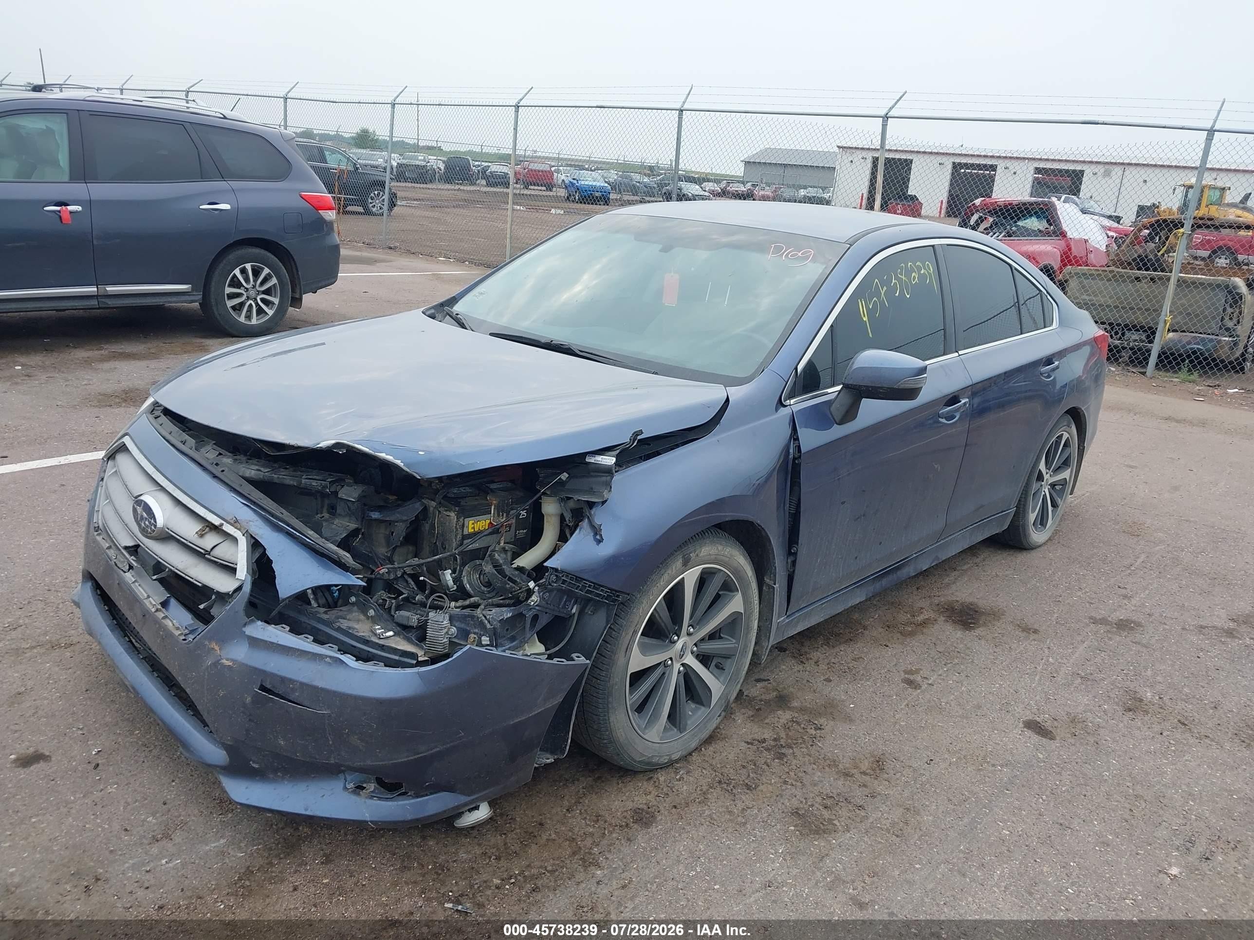 2015 Subaru Legacy 2.5i Limited Blue vin: 4S3BNBJ6XF3035743
