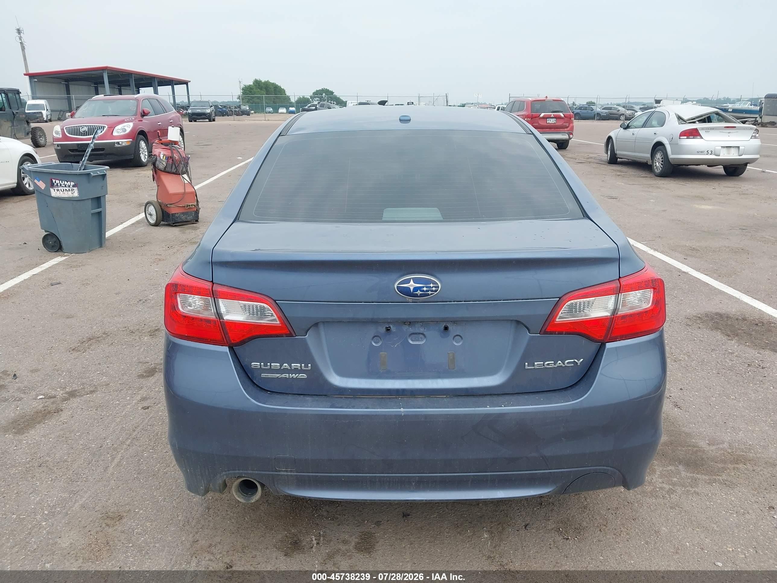 2015 Subaru Legacy 2.5i Limited Blue vin: 4S3BNBJ6XF3035743