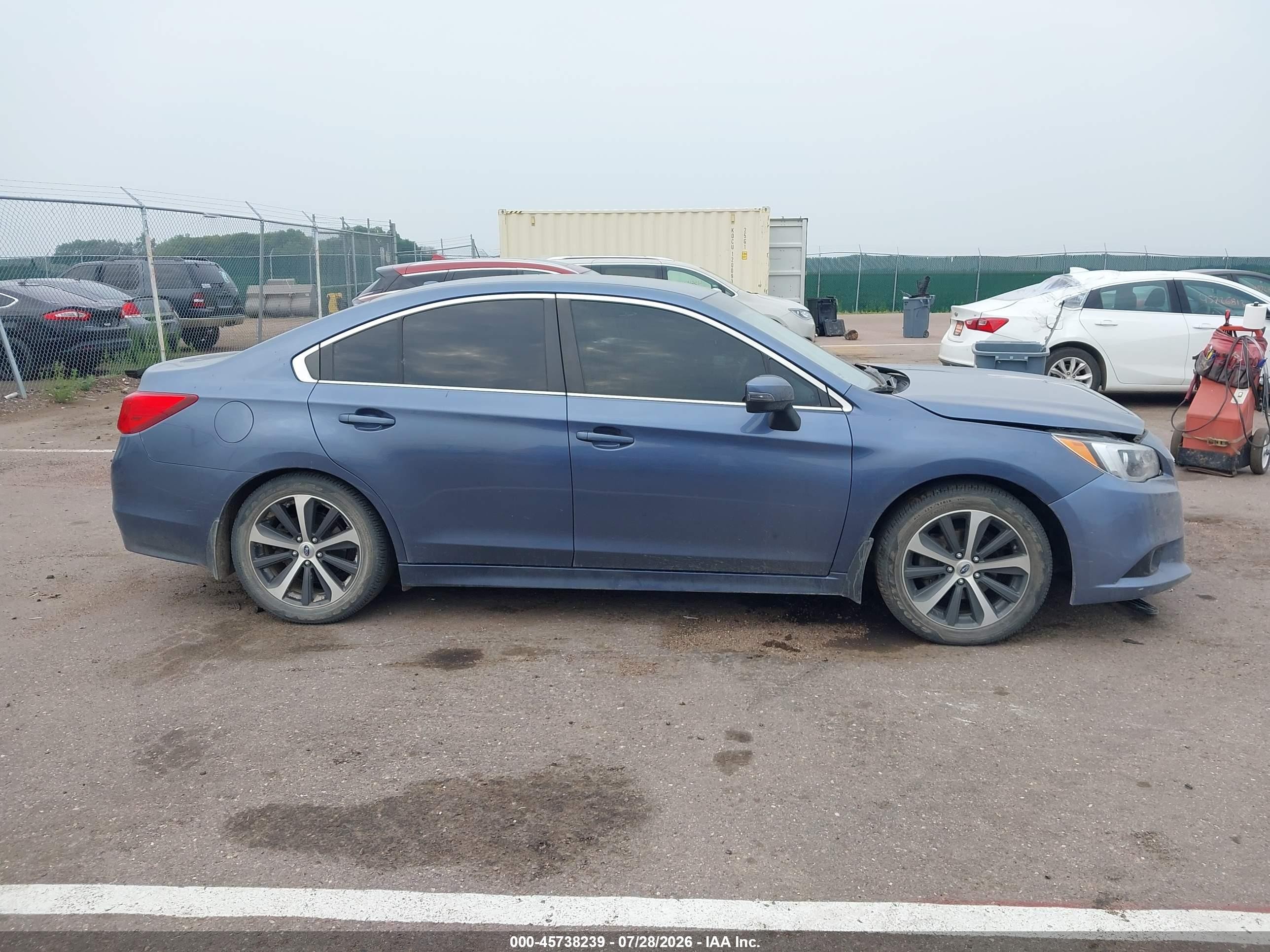 2015 Subaru Legacy 2.5i Limited Blue vin: 4S3BNBJ6XF3035743