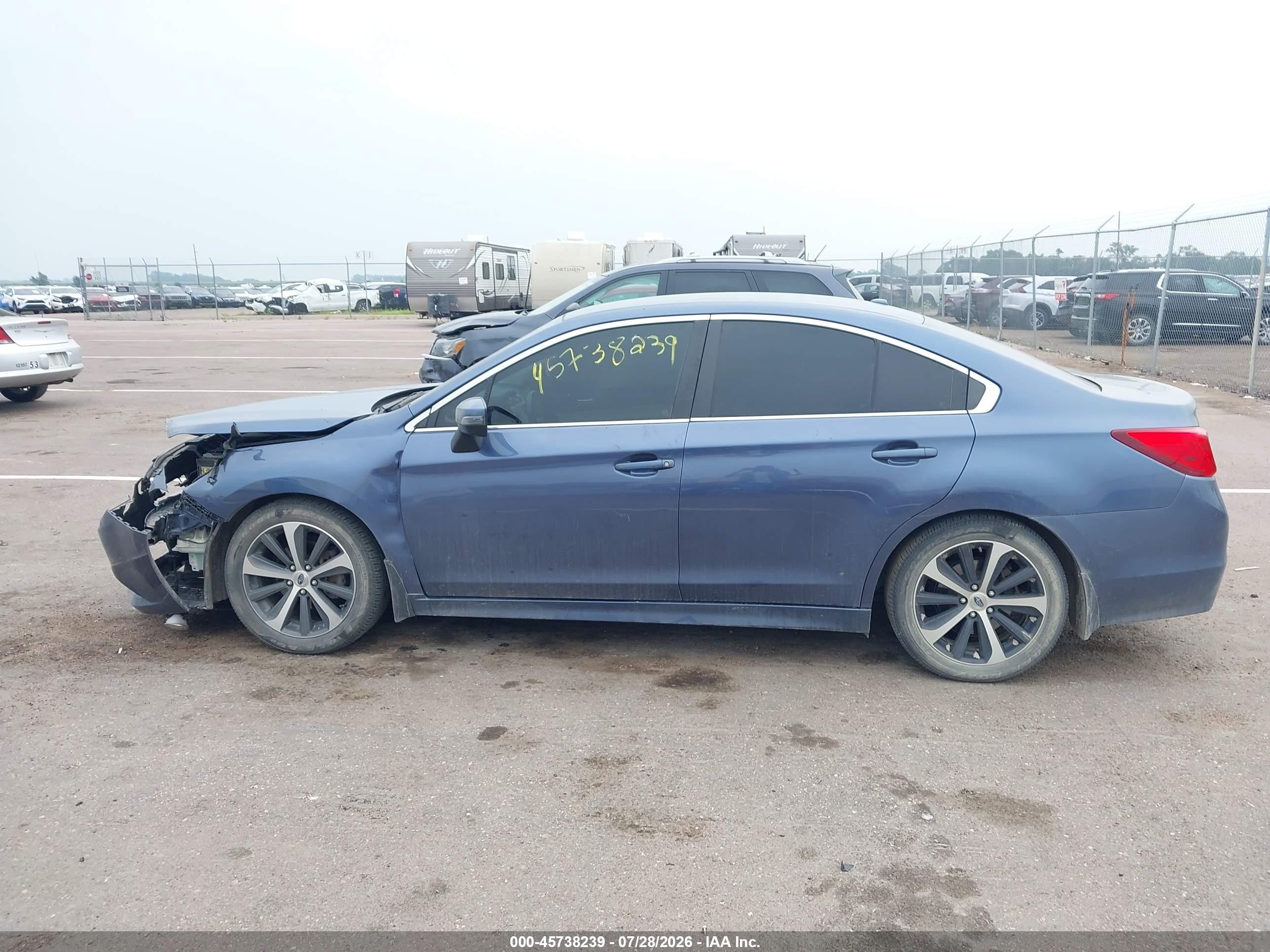 2015 Subaru Legacy 2.5i Limited Blue vin: 4S3BNBJ6XF3035743