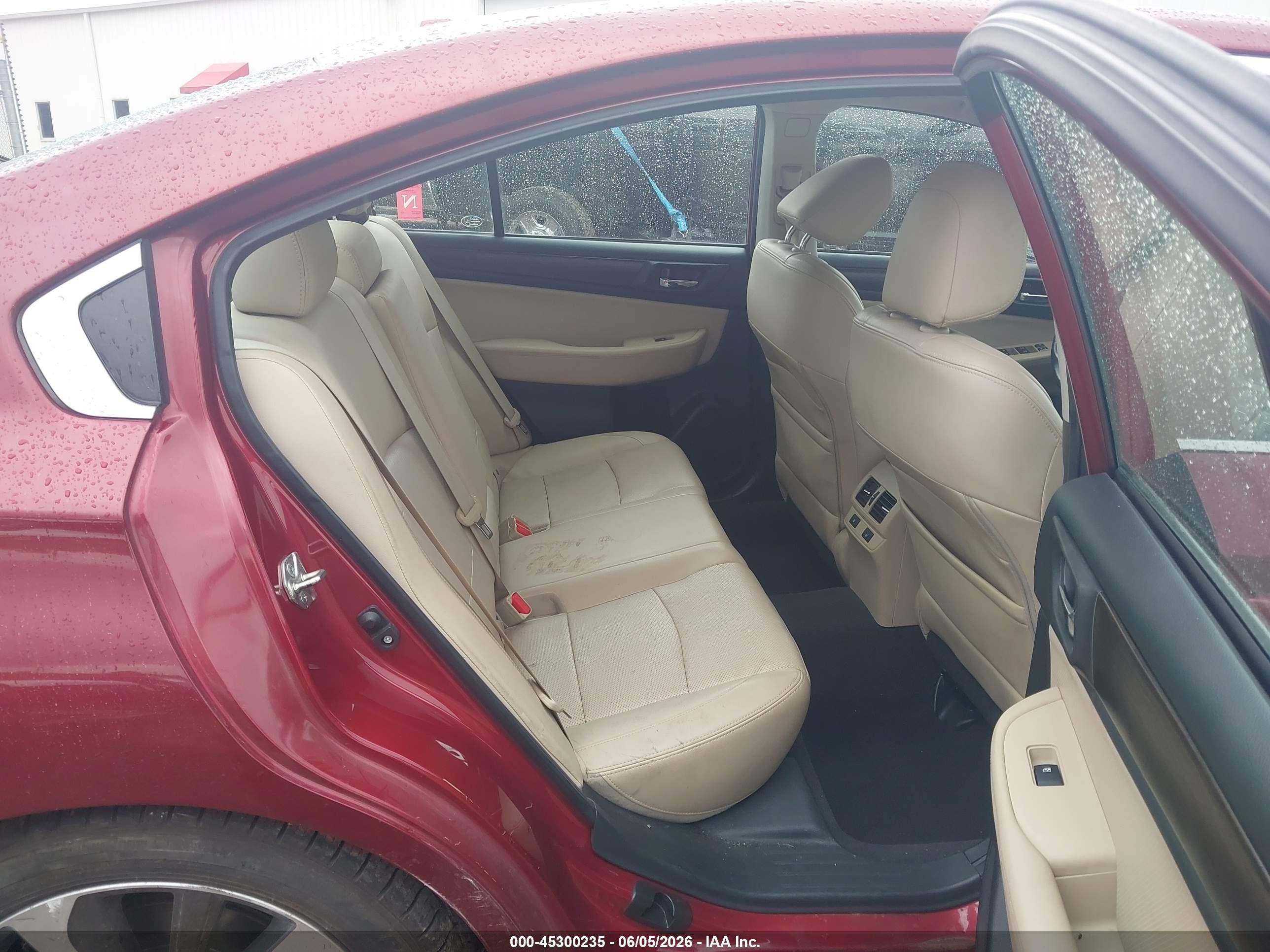 2015 Subaru Legacy 2.5i Limited Red vin: 4S3BNBL60F3043346