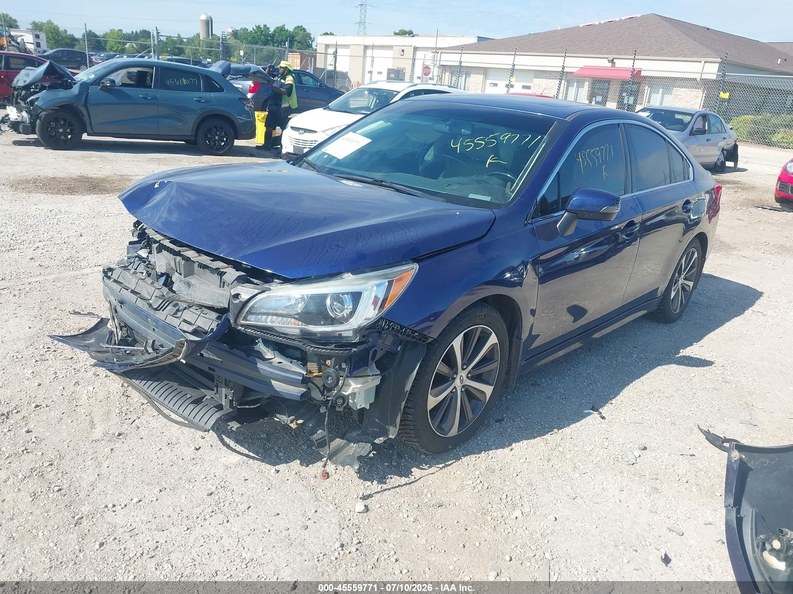 2015 Subaru Legacy 2.5i Limited Синий vin: 4S3BNBL63F3021633
