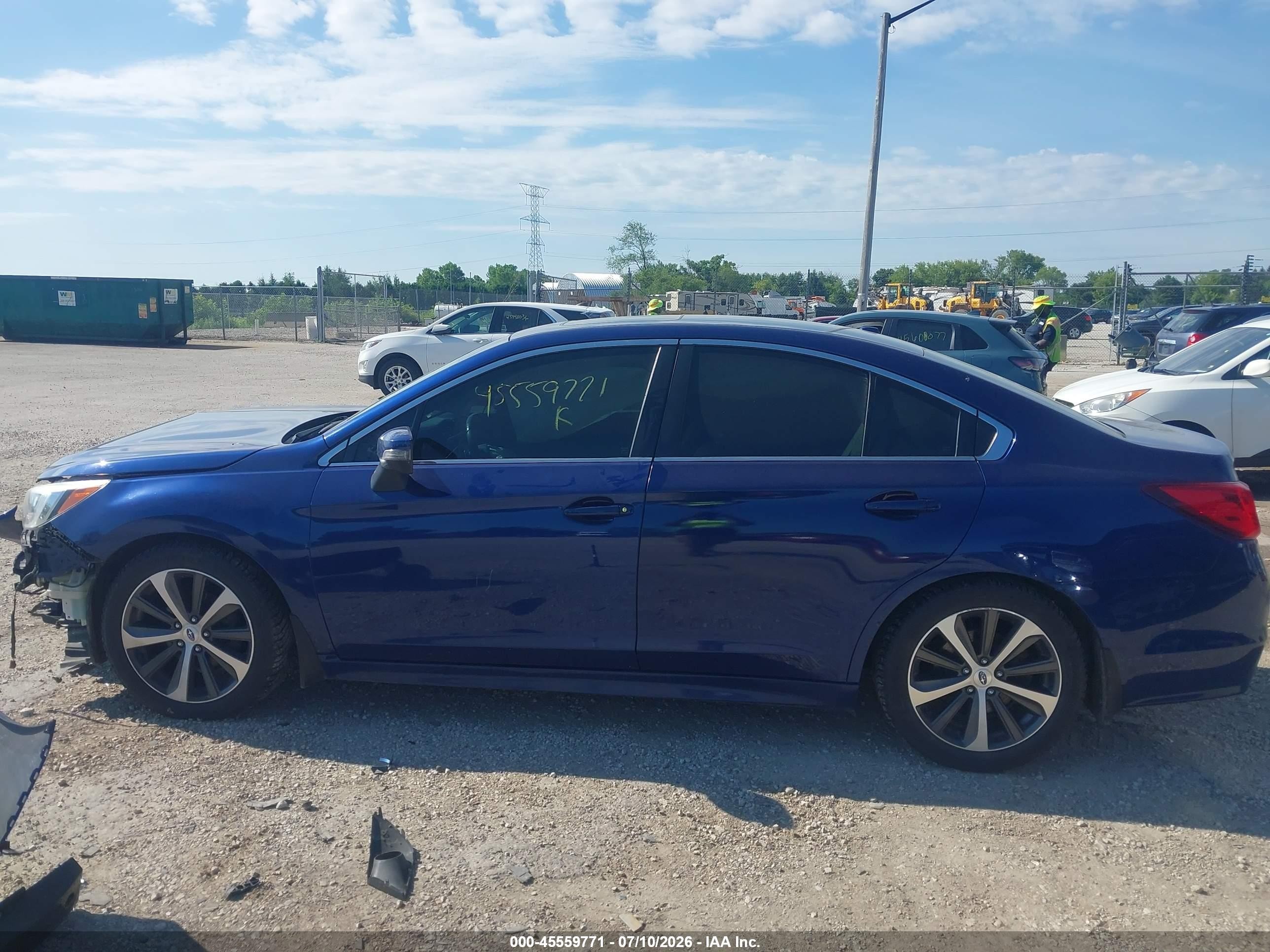 2015 Subaru Legacy 2.5i Limited Синий vin: 4S3BNBL63F3021633