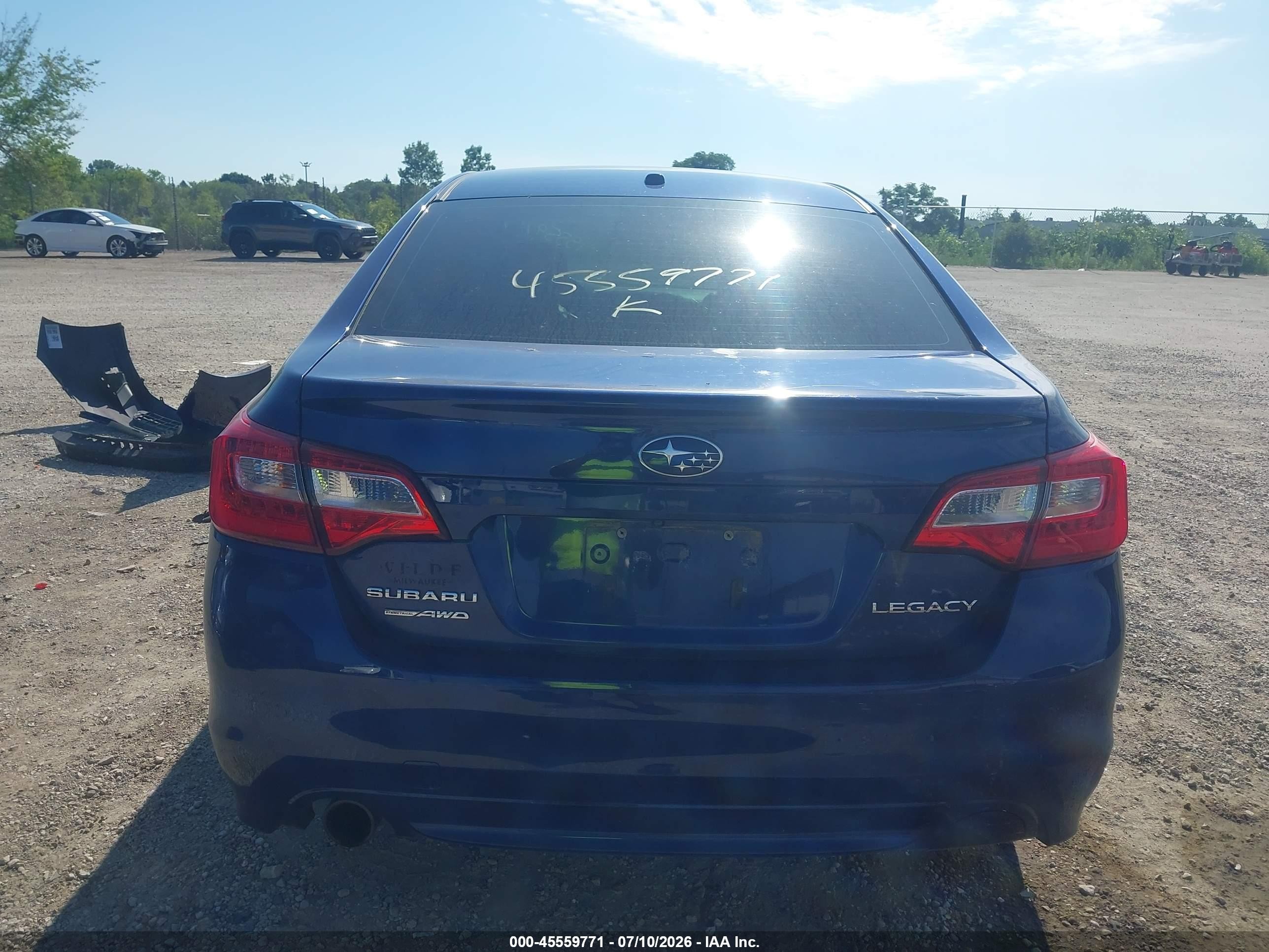 2015 Subaru Legacy 2.5i Limited Синий vin: 4S3BNBL63F3021633