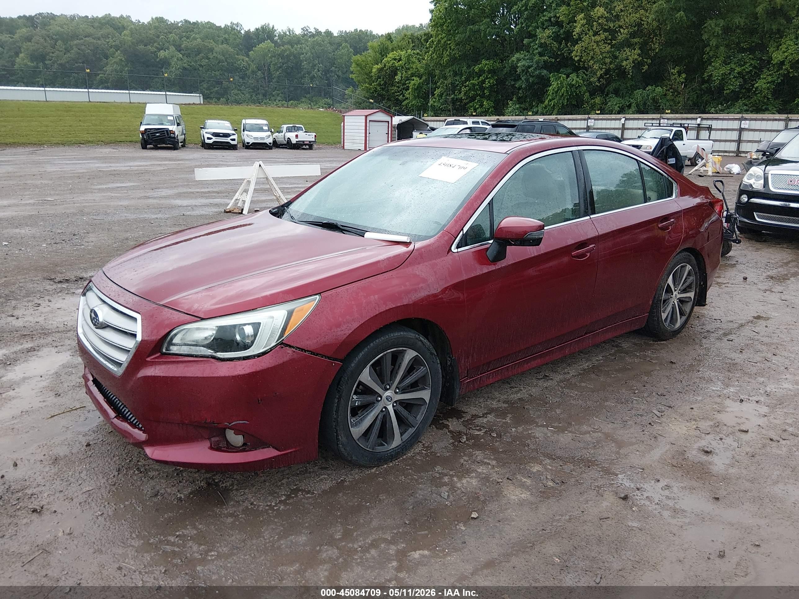 2015 Subaru Legacy 2.5i Limited Maroon vin: 4S3BNBL64F3012844