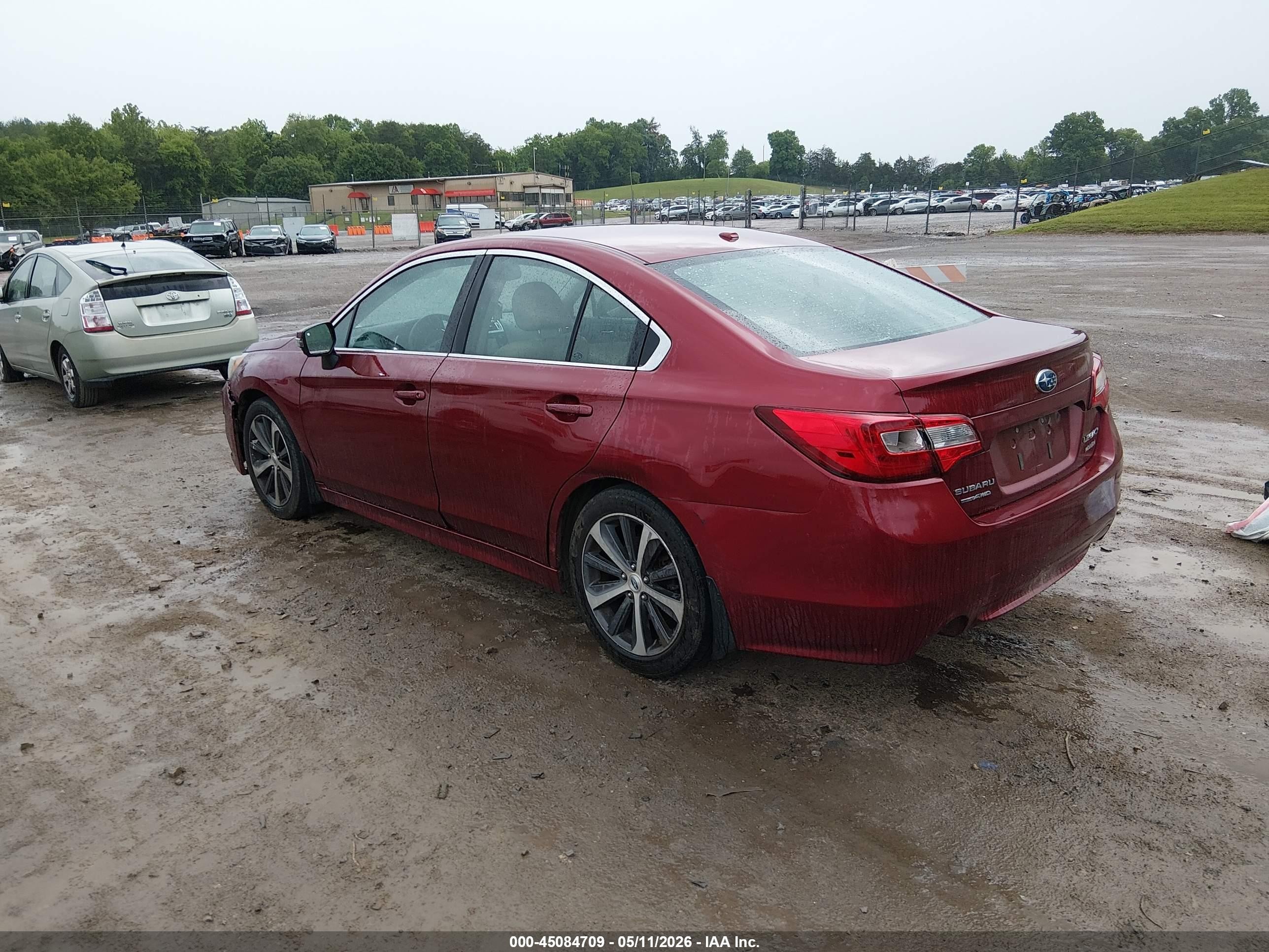 2015 Subaru Legacy 2.5i Limited Maroon vin: 4S3BNBL64F3012844