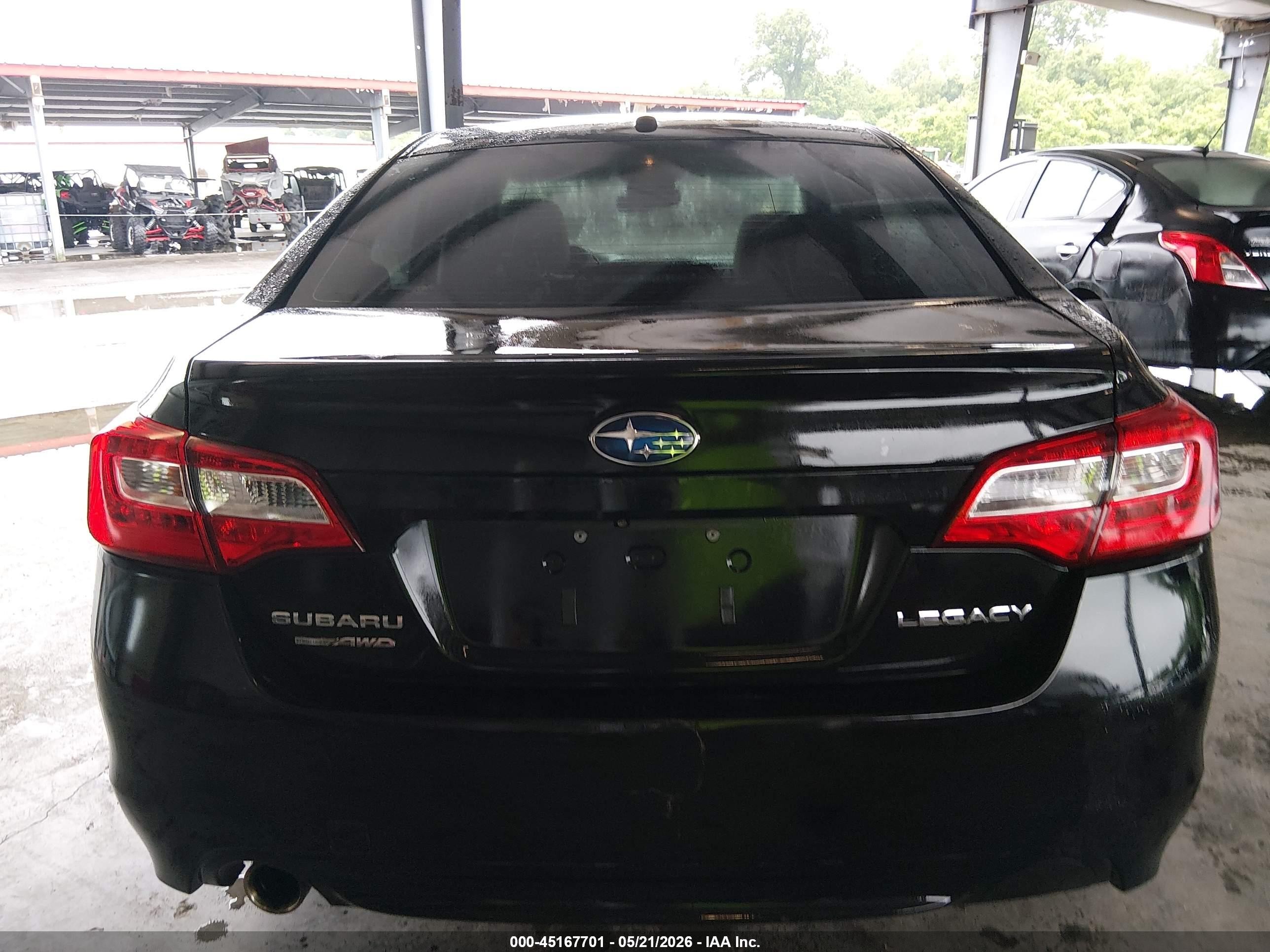 2015 Subaru Legacy 2.5i Limited Black vin: 4S3BNBL64F3023777