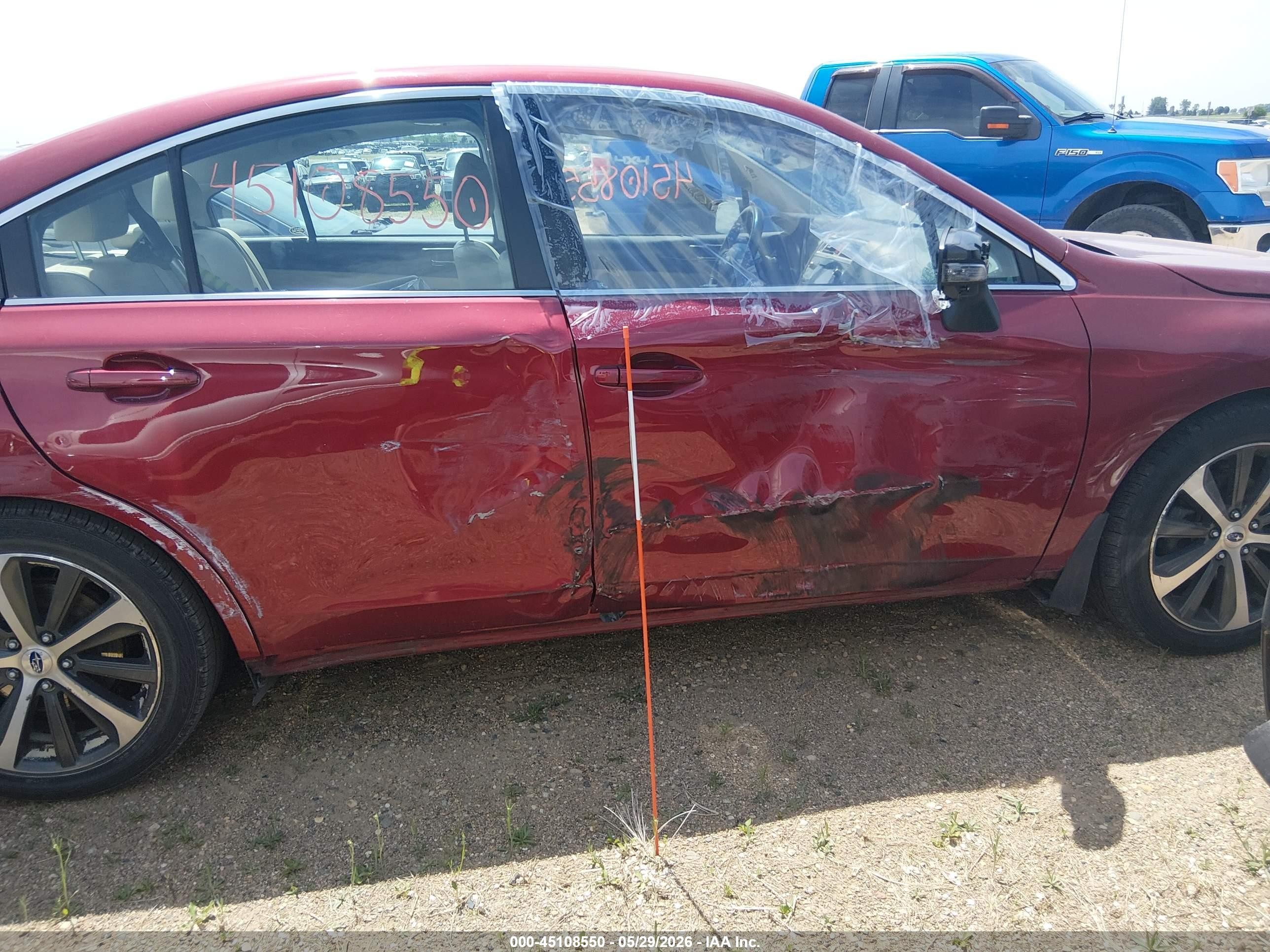 2015 Subaru Legacy 2.5i Limited Maroon vin: 4S3BNBL69F3039473