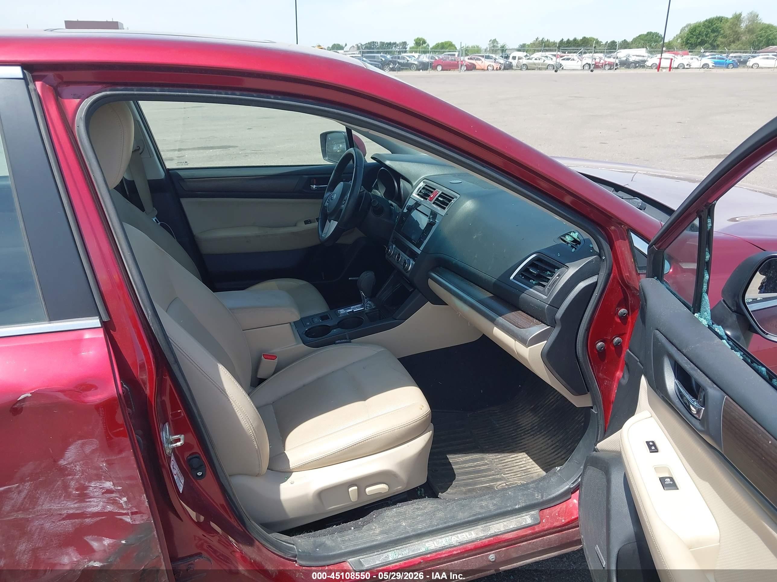 2015 Subaru Legacy 2.5i Limited Maroon vin: 4S3BNBL69F3039473