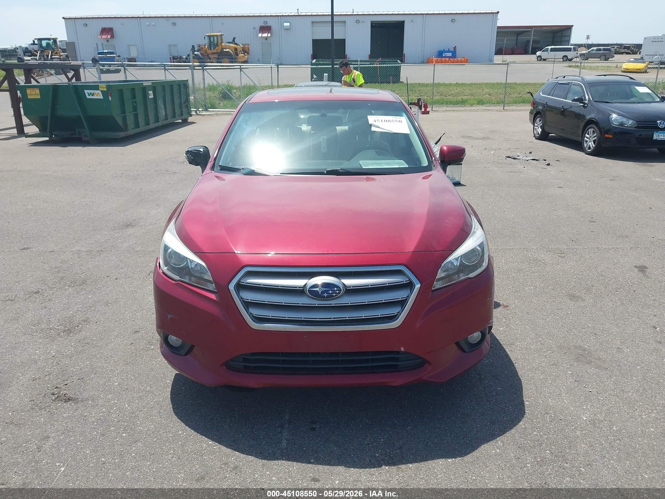 2015 Subaru Legacy 2.5i Limited Maroon vin: 4S3BNBL69F3039473